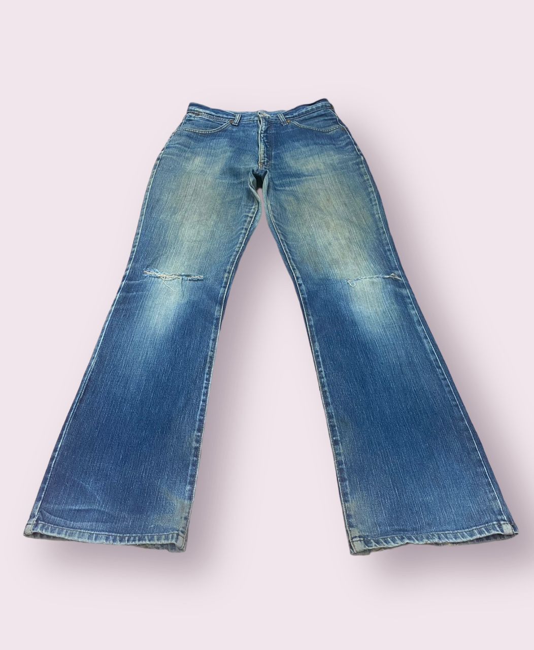 If Six Was Nine 💥FLARE💥VINTAGE WRANGLER WESTERN SYLE DENIM Size 30" / US 8 / IT 44 - 1 Thumbnail