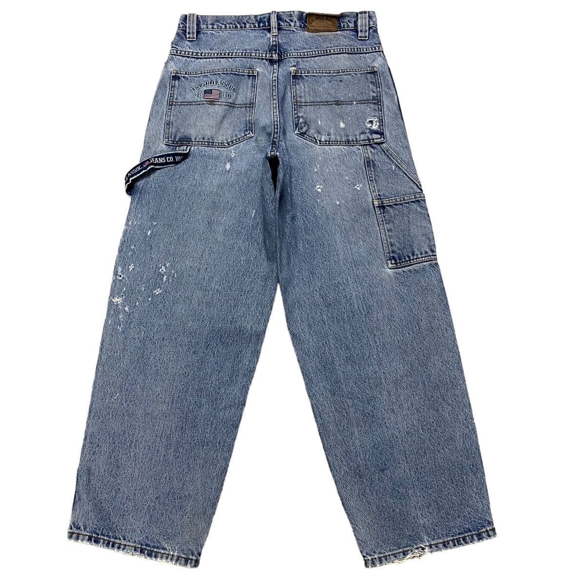 U.S. Polo Assn. Vintage US POLO ASSOC Distressed Denim Carpenter Pant Size US 31 - 1 Thumbnail
