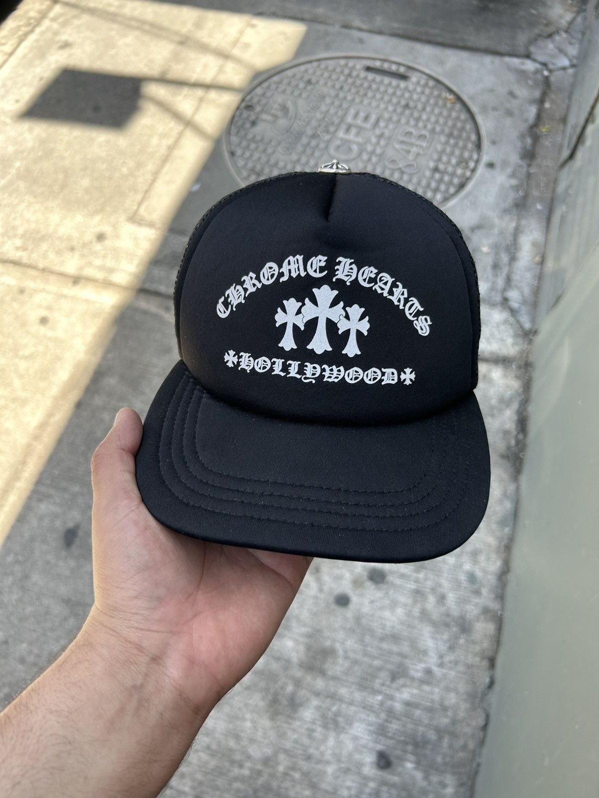Chrome Hearts CHROME HEARTS King Taco Trucker Hat WHITE/BLACK