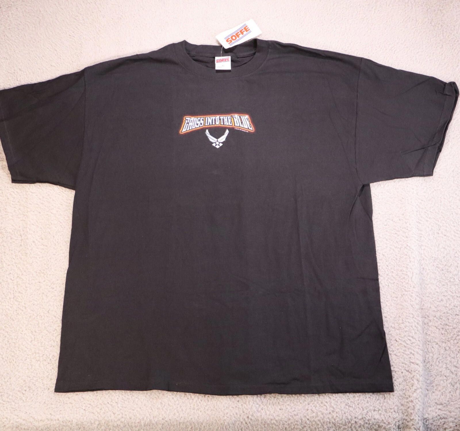 Soffe US Air Force "Cross Into The Blue" Black Shirt XL 2005 USA Size US XL / EU 56 / 4 - 3 Thumbnail
