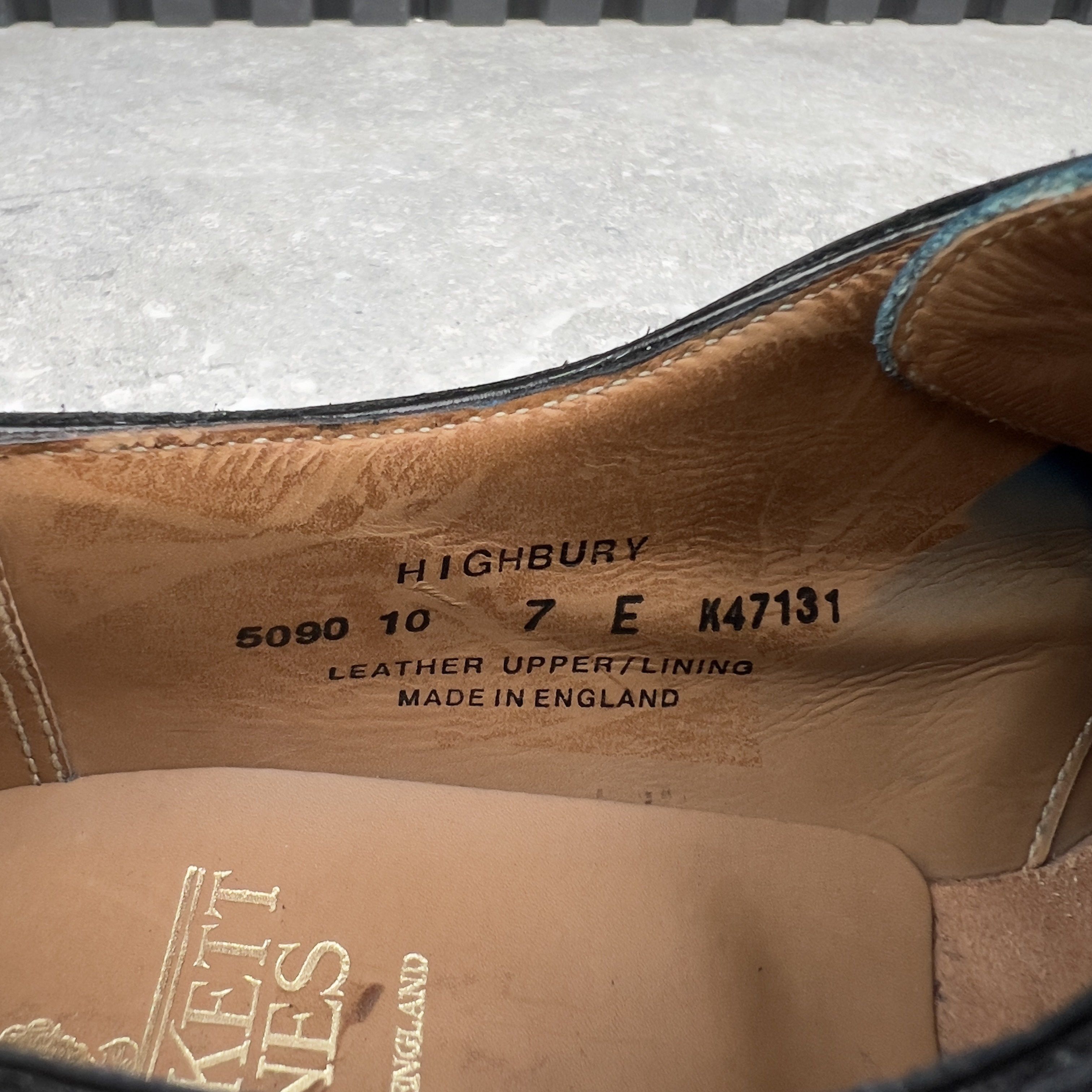 Crockett & Jones Highbury Derby Dress Blue Patina Leather Size US 8 / EU 41 - 11 Thumbnail