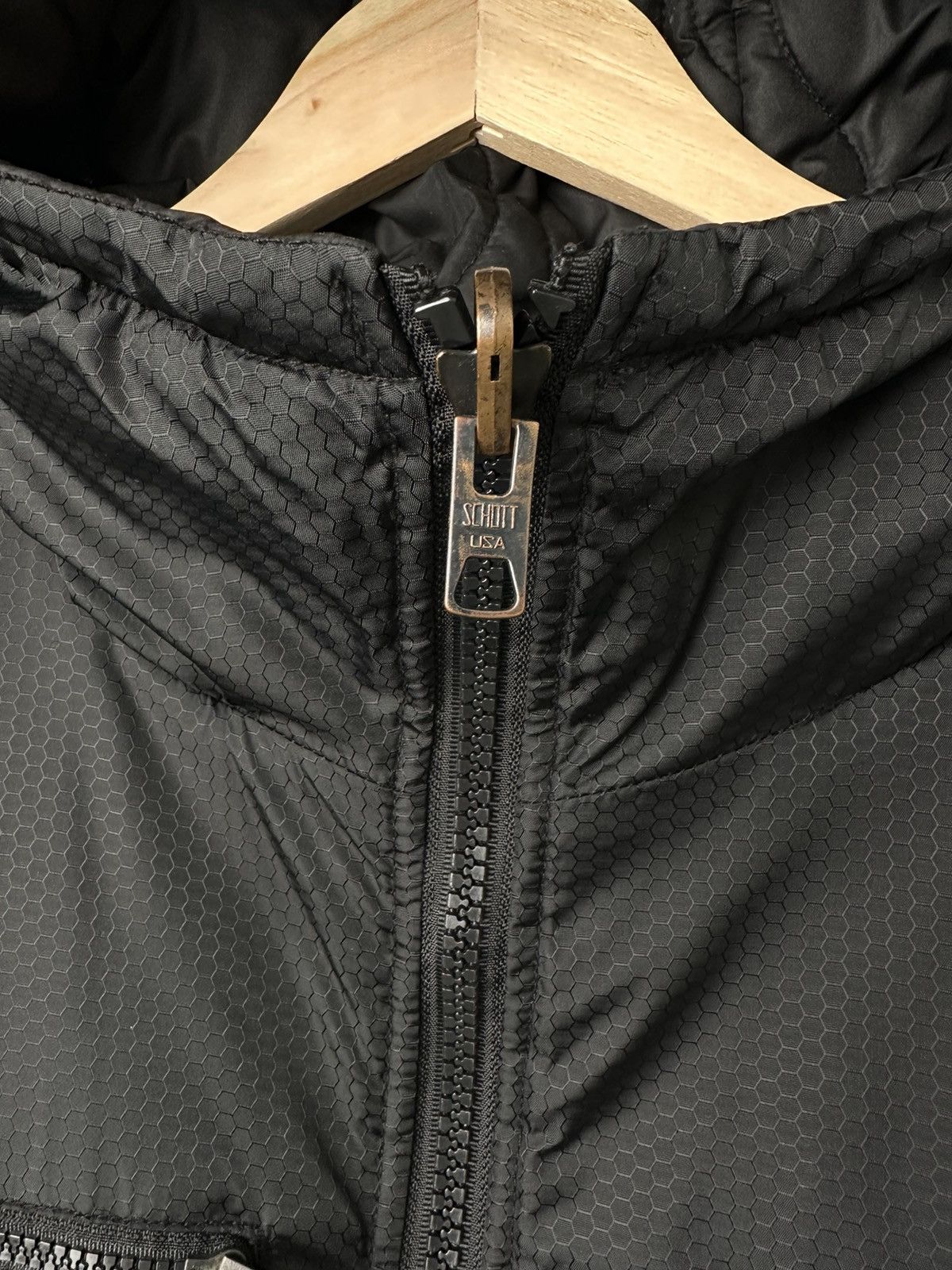 Schott SCHOTT Reversible Multipocket Quilted Hooded Jacket Size US XXL / EU 58 / 5 - 10 Thumbnail