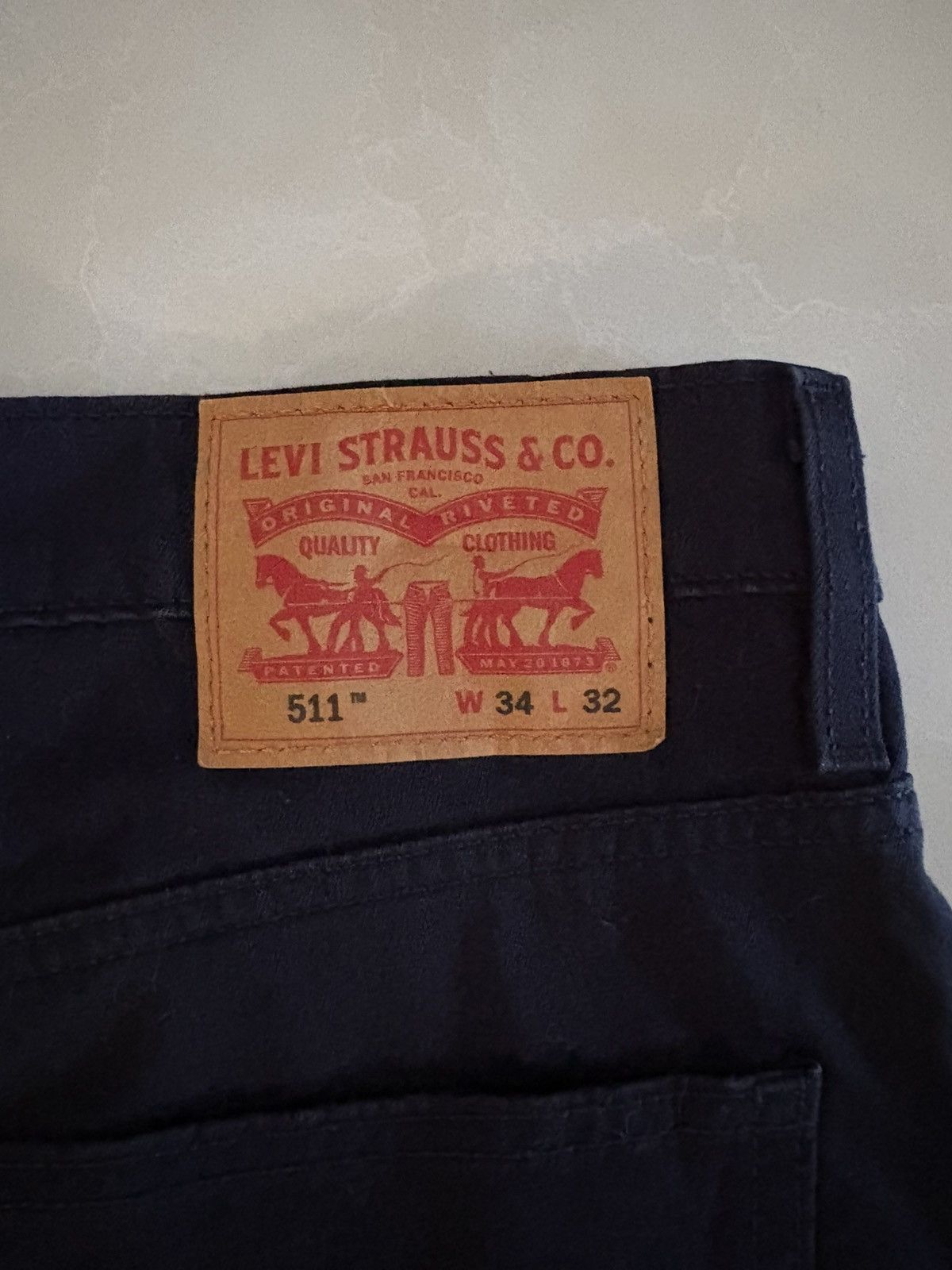 Levi's Dark navy levi’s 511 denim cut chinos Size US 34 / EU 50 - 3 Thumbnail