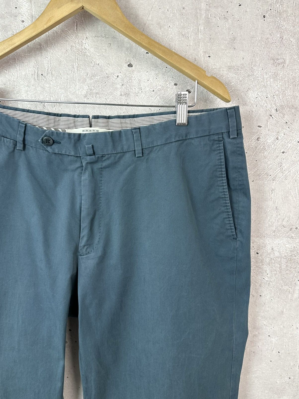 Ermenegildo Zegna Ermenegildo Zegna Slim-fit Blue Cotton Men’s Chino Pants Size US 36 / EU 52 - 4 Thumbnail