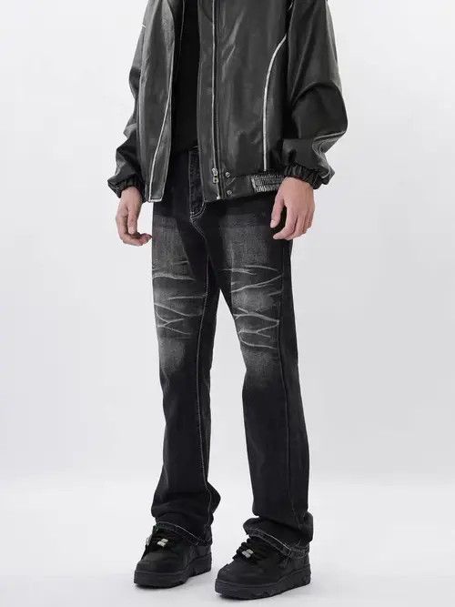 VIBE Vintage black washed corrugated jeans Size US 32 / EU 48 - 3 Thumbnail
