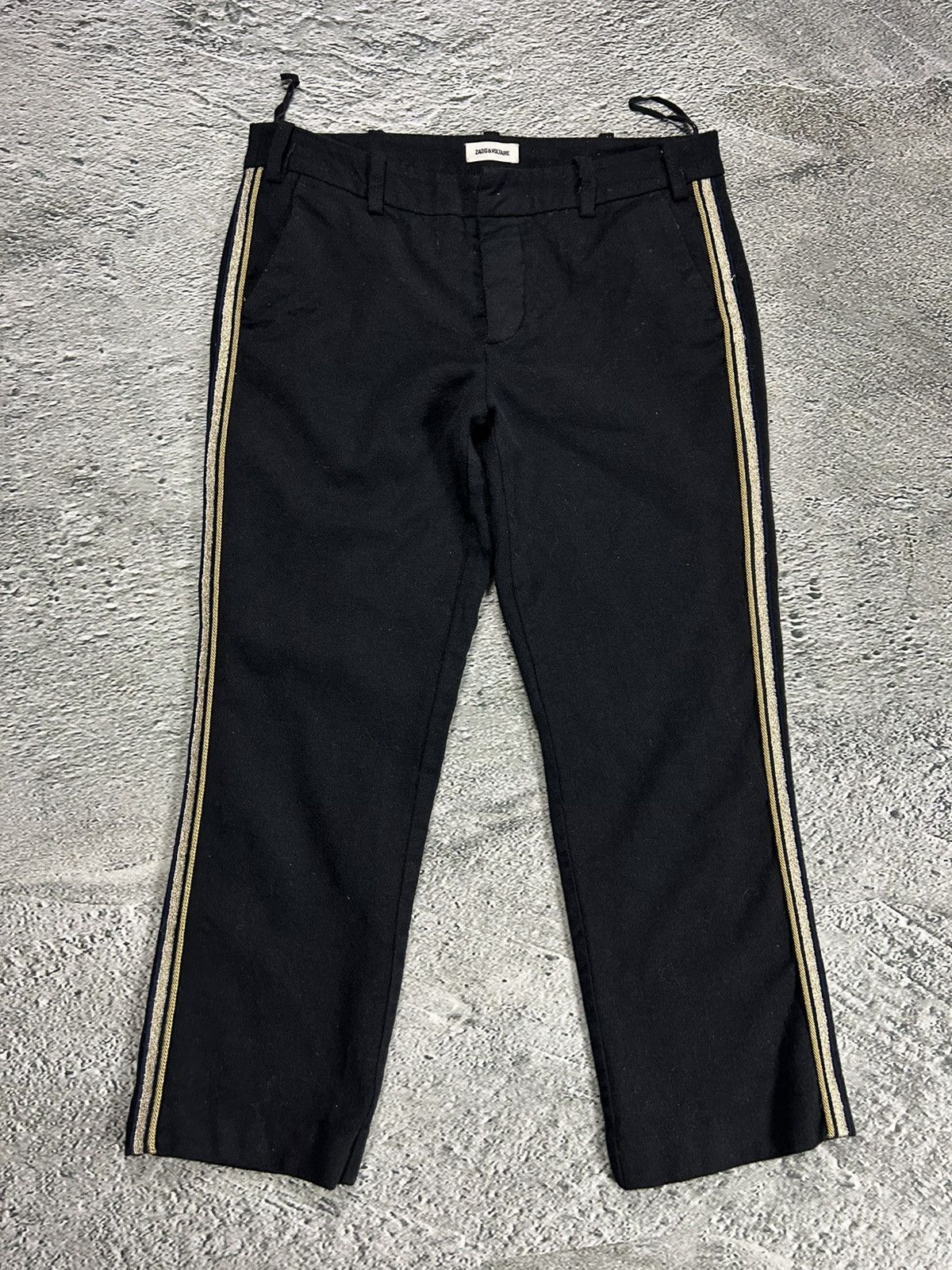 Zadig & Voltaire Zadig & Voltaire wool pants black gold Size 26" / US 2 / IT 38 - 1 Thumbnail