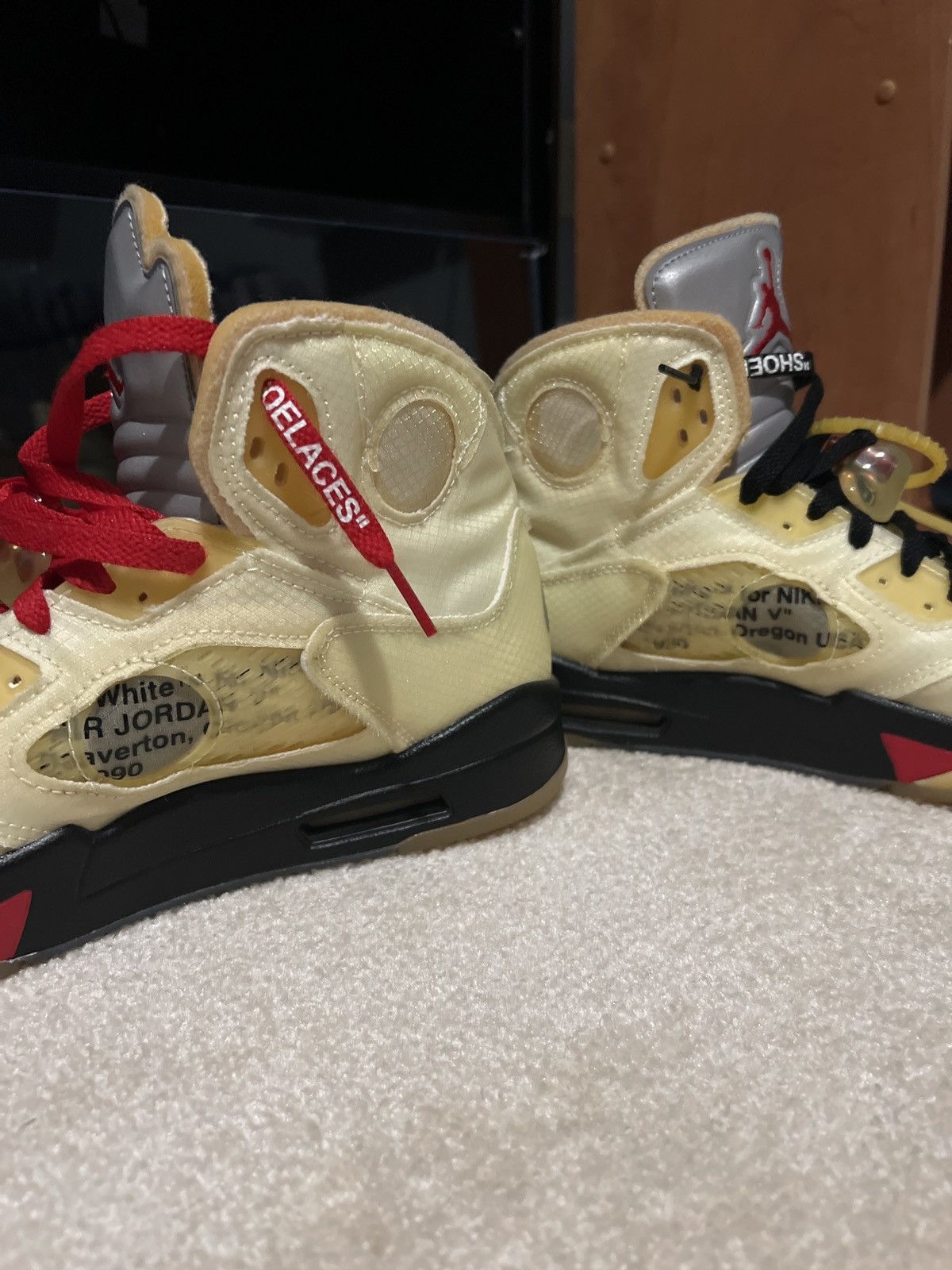 Jordan Brand × Off-White Off white Jordan 5 Size US 11 / EU 44 - 8 Thumbnail
