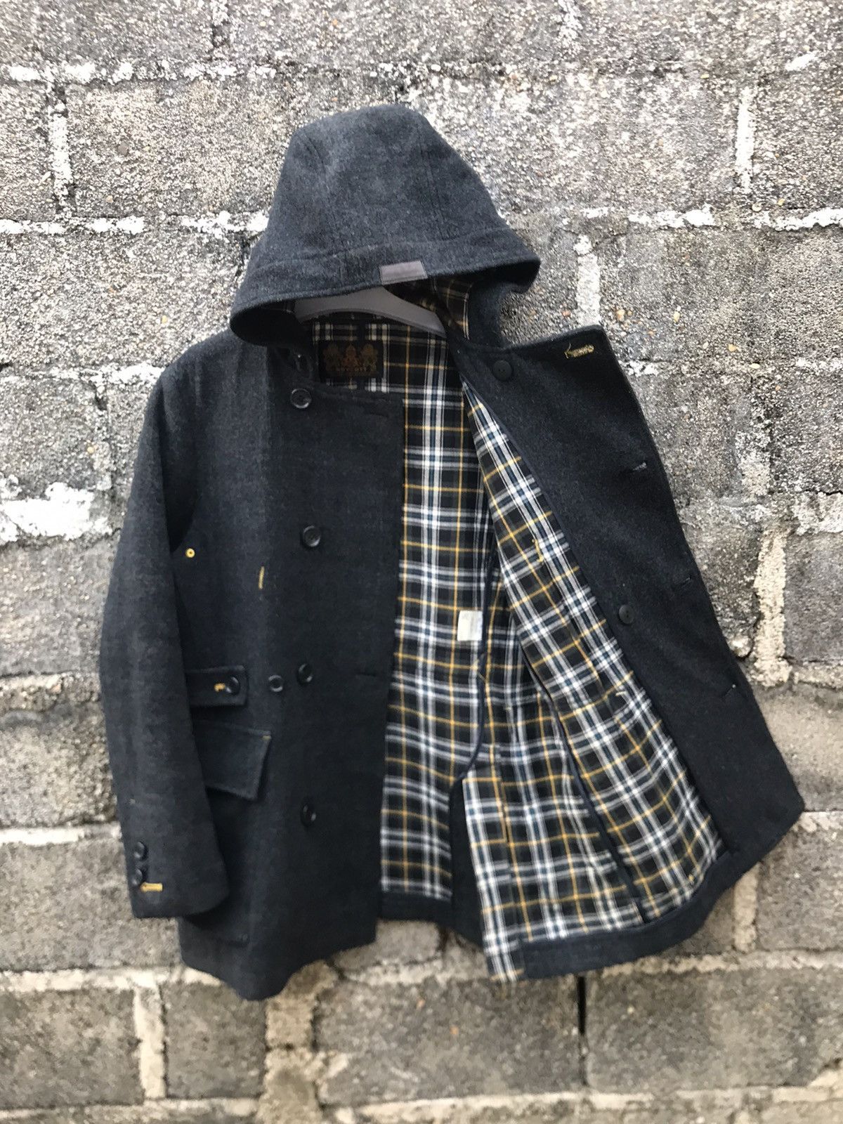 Boycott ⚡️Boycott Hooded Wool Double Breast Trench Coat Size US L / EU 52-54 / 3 - 8 Thumbnail