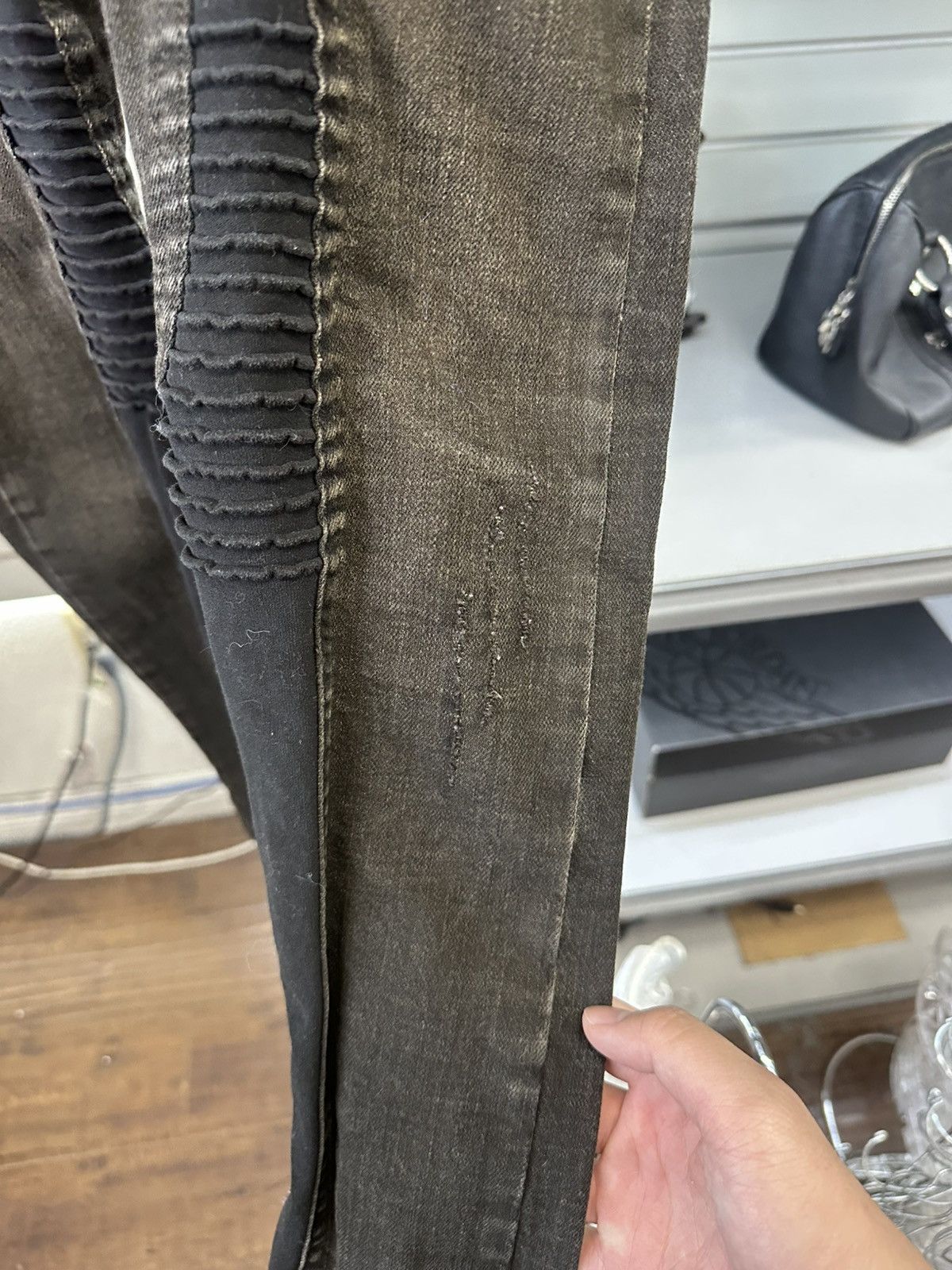 Rick Owens Drkshdw RICK OWENS DRKSHDW olmar Biker Leggings Mirta Pants MEDIUM Size 26" / US 2 / IT 38 - 3 Thumbnail