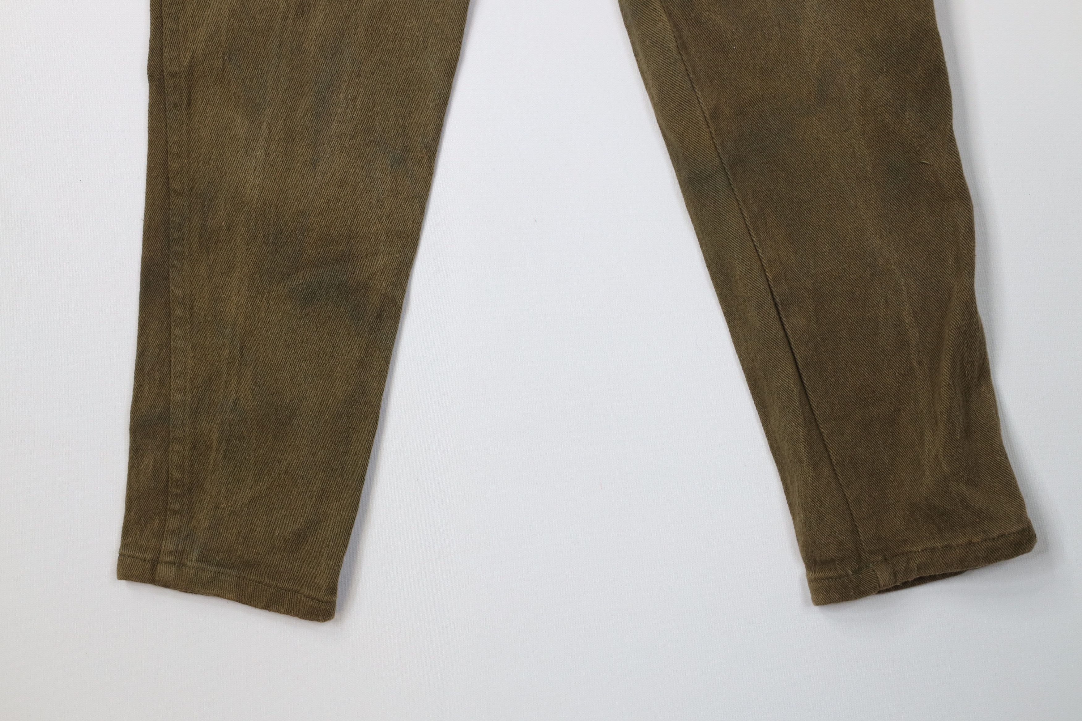 Vintage Vintage 90s Streetwear Skinny Leg Denim Jeans Green USA Size 26" / US 2 / IT 38 - 4 Thumbnail