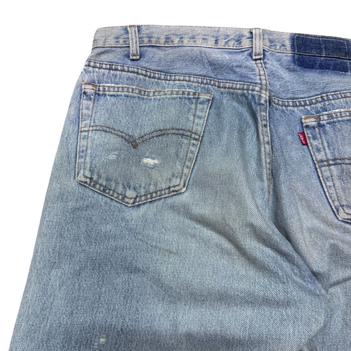 Levi's Vintage Levis 501 Distressed Denim Jeans Size US 35 - 12 Thumbnail