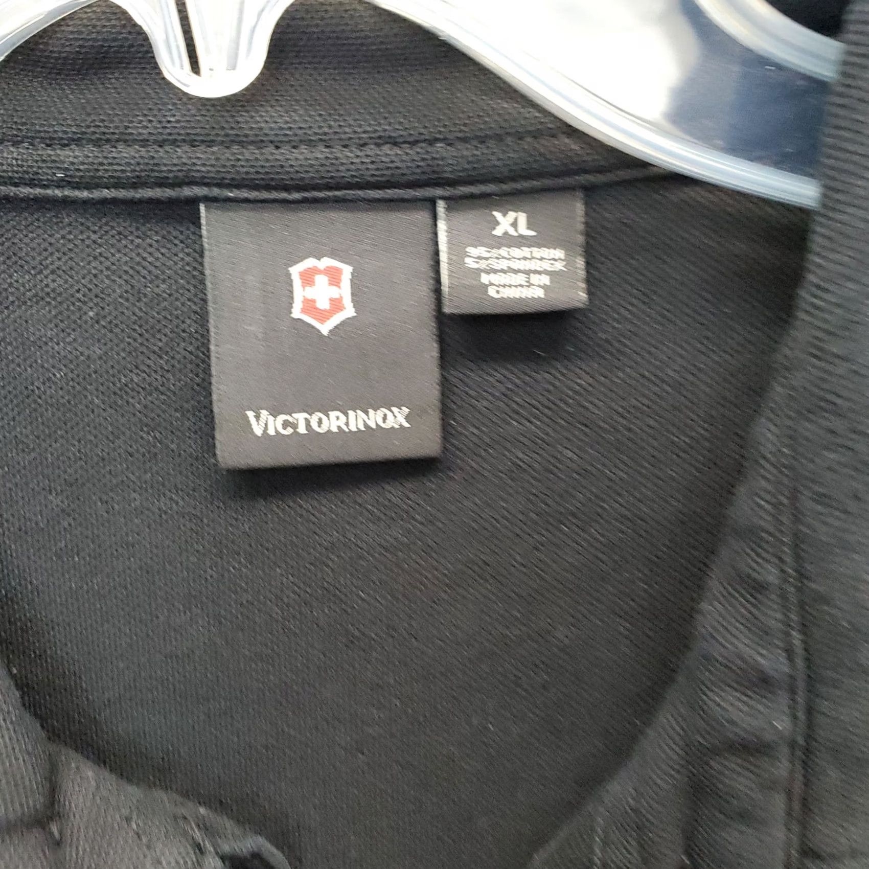 Victorinox Victorinox Polo Shirt Mens XL Black Performance Stretch Long Sleeve Quarter Zip Size US XL / EU 56 / 4 - 5 Thumbnail