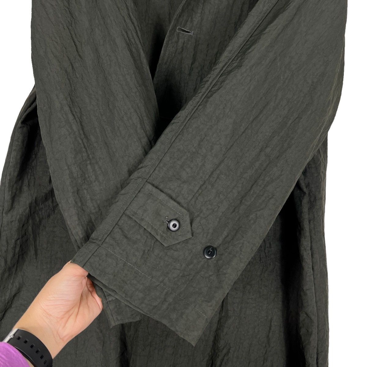 Issey Miyake 🔥 90s FEBUARY 0-7 NYLON TRENCH COAT Size US L / EU 52-54 / 3 - 14 Thumbnail