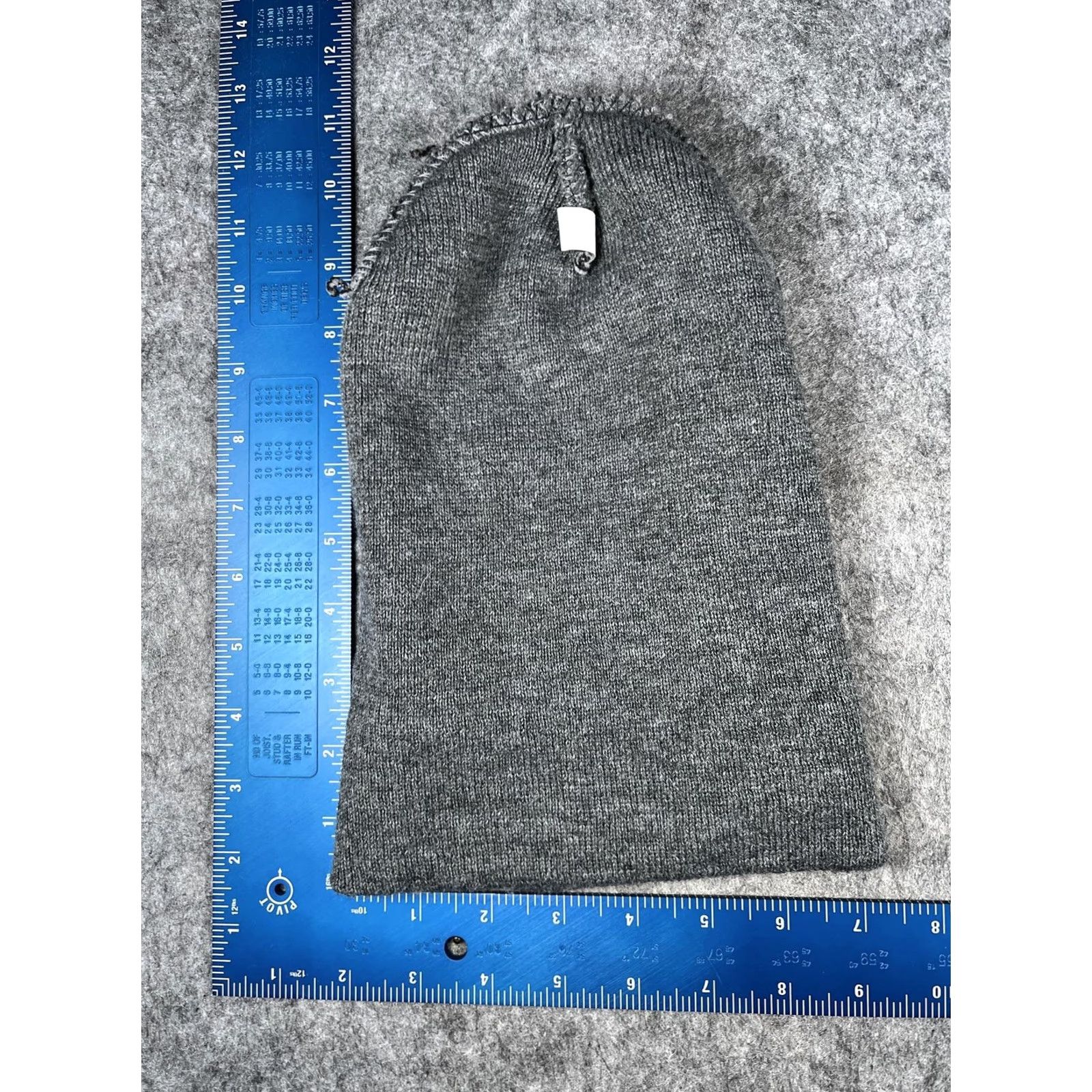 Vintage Leave Me Alone Hat Beanie Teens One Size Gray Knit Embroidered Stretch Winter Size ONE SIZE - 6 Thumbnail