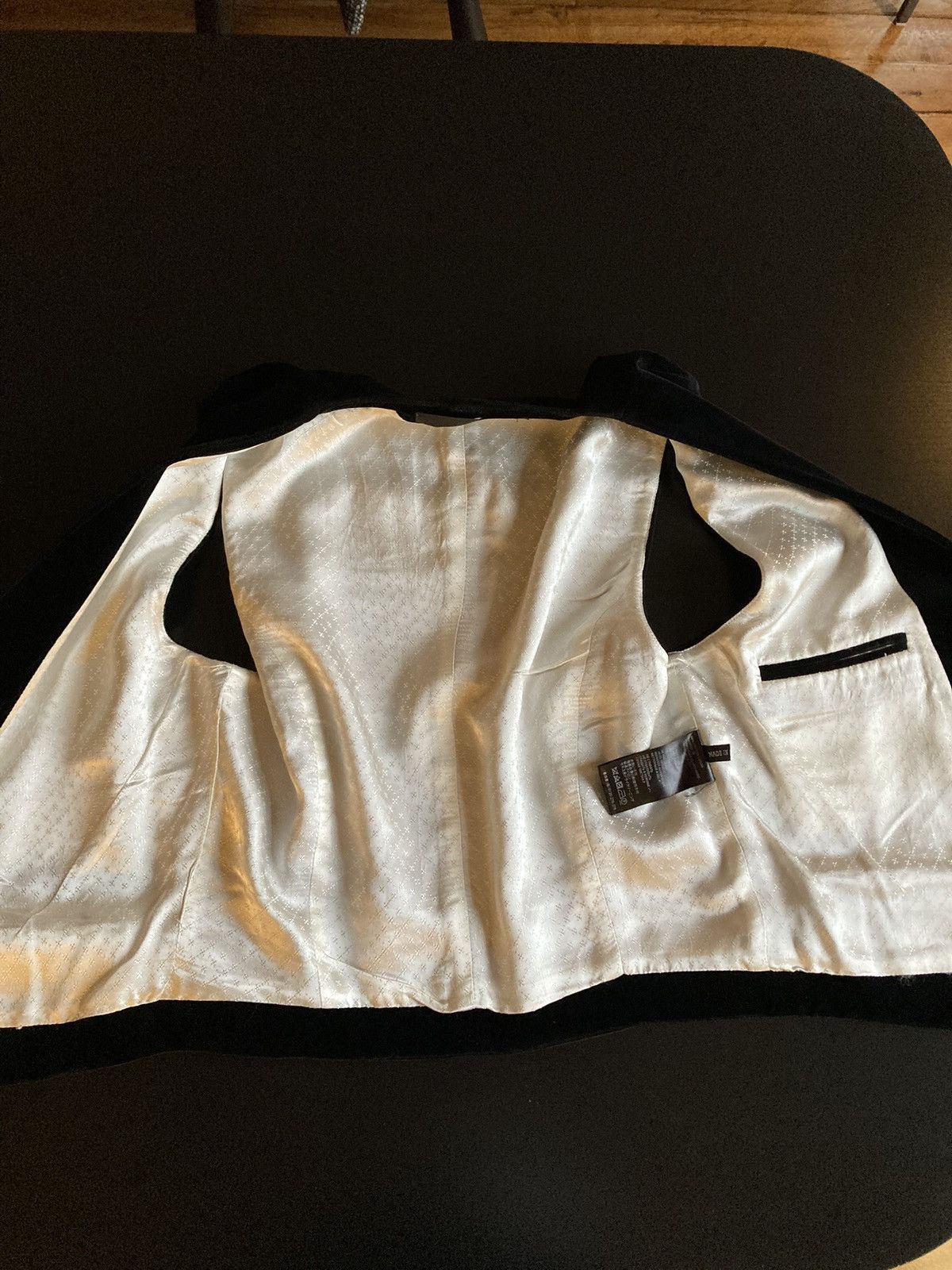 Haider Ackermann FW14 Black Velvet Vest M Size 38R - 8 Thumbnail