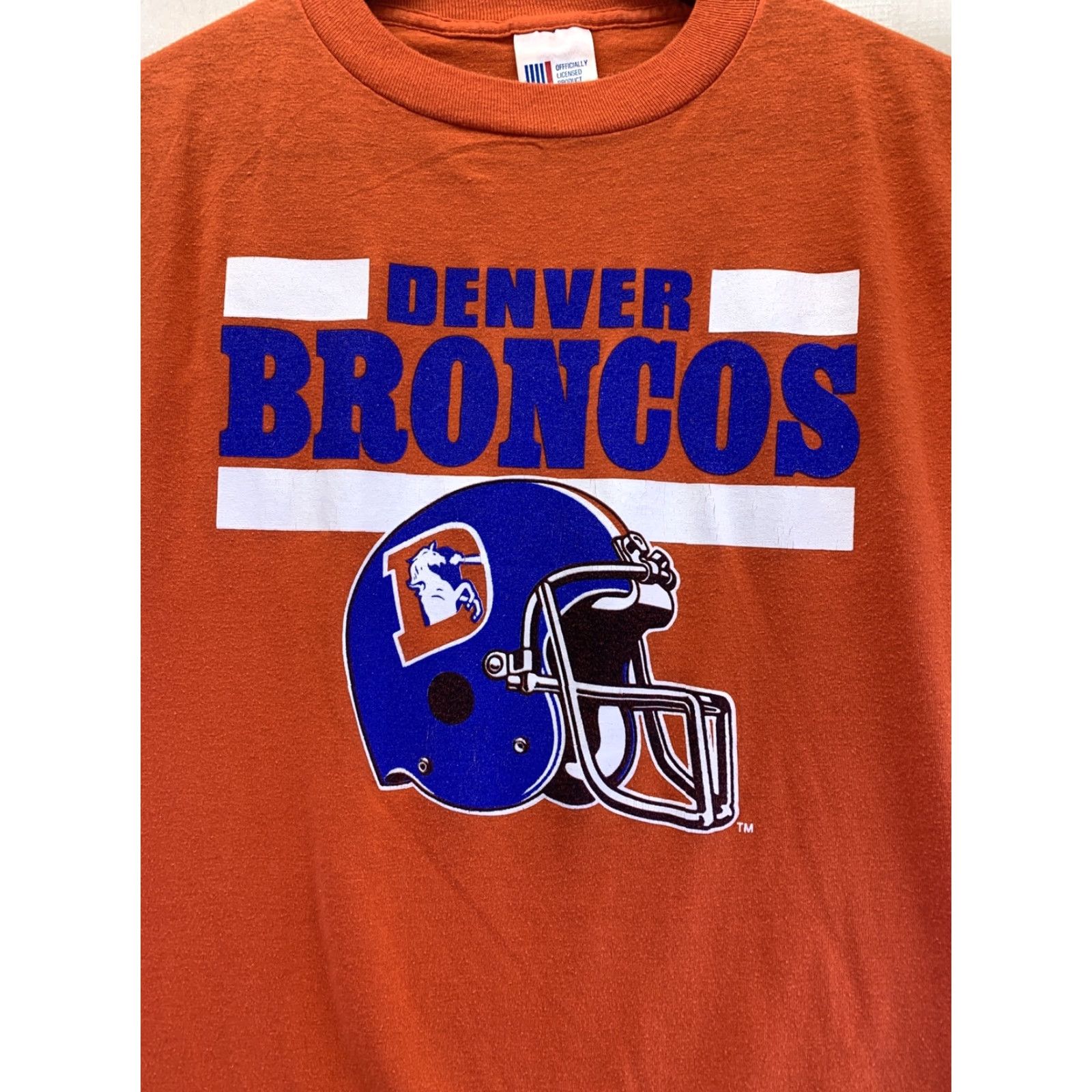 Vintage VINTAGE Denver Bronco Mens Orange Graphic T Shirt Size L Size US L / EU 52-54 / 3 - 2 Thumbnail