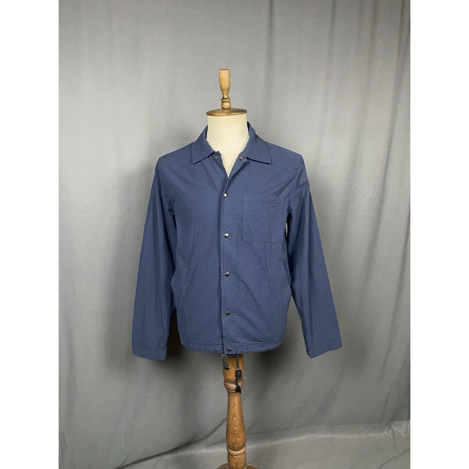 Universal Works MINT! Universal Works Porto Men's Blue Overshirt Coach Jacke Size US L / EU 52-54 / 3 - 5 Thumbnail