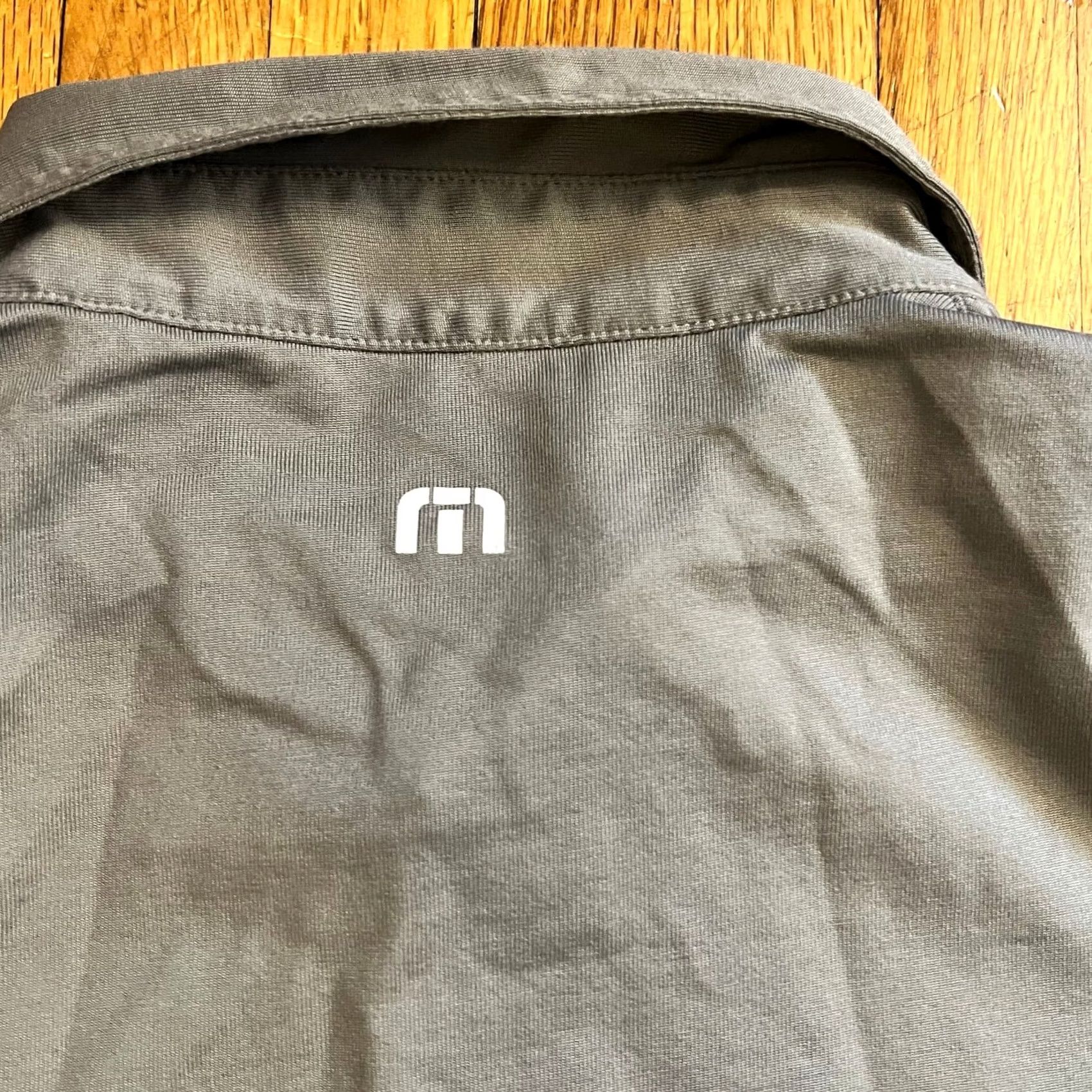 TravisMathew Travis Mathew Polo Shirt Mens Small Gray Striped Pima Cotton Blend Golf Shirt S Mens Gray Polo Size US S / EU 44-46 / 1 - 4 Thumbnail