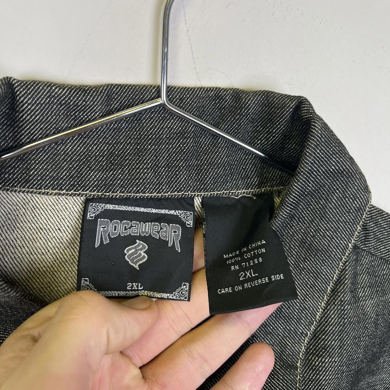 Designer ROCA WEAR Denim Vest - Stylish Sleeveless Casual Wear Size US XXL / EU 58 / 5 - 6 Thumbnail
