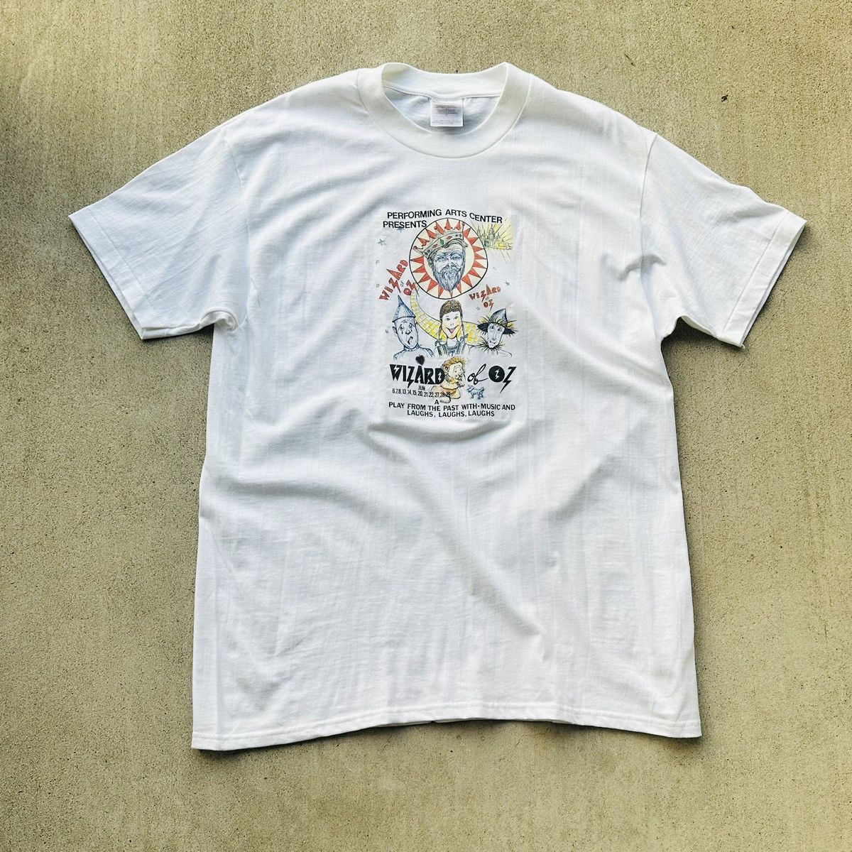 Hanes Vintage Wizard Of Oz T Shirt 90s Single Stitch Play Promo Size US L / EU 52-54 / 3 - 1 Thumbnail