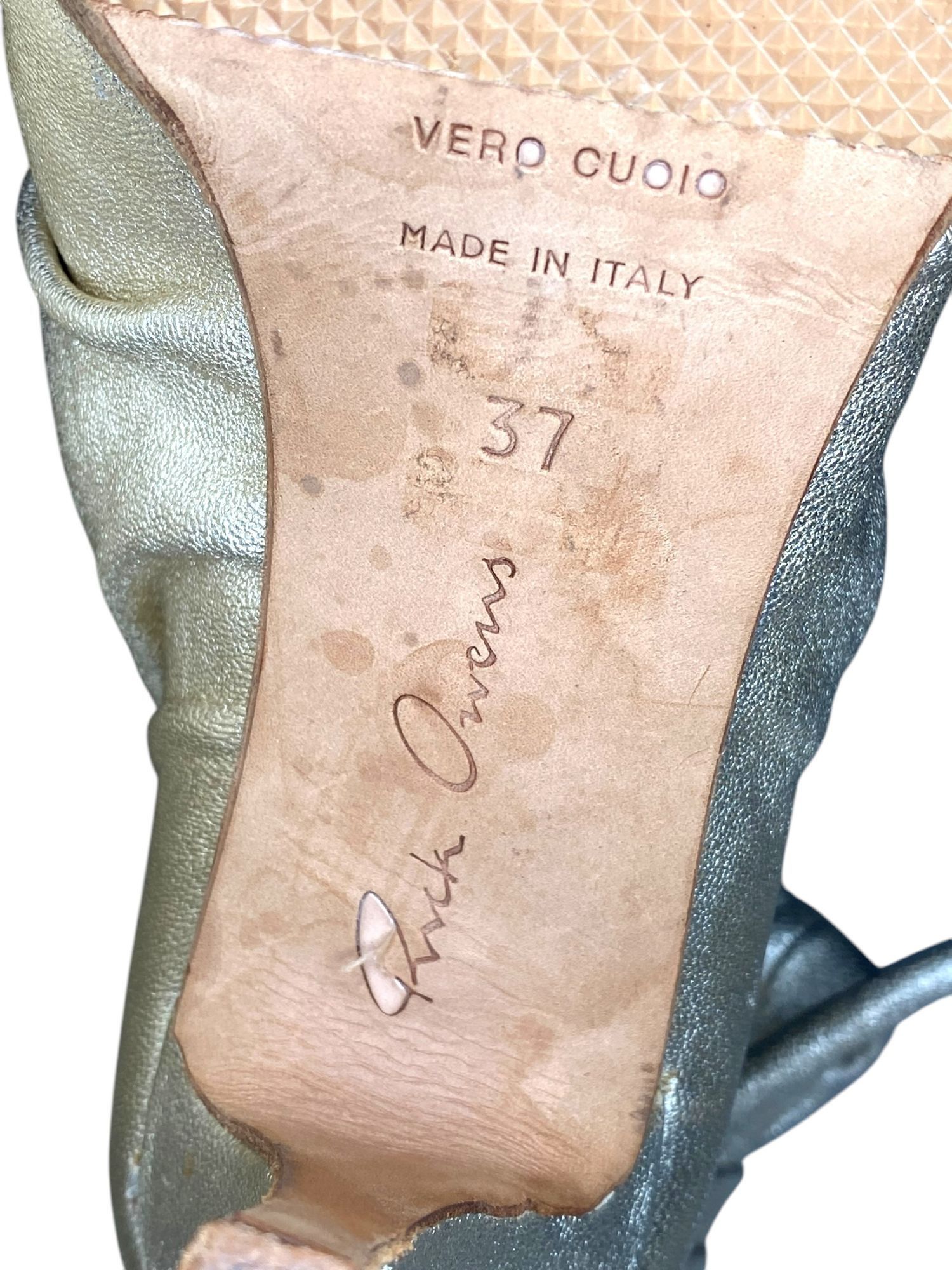 Rick Owens Rick Owens FW06 Runway 'Dustulator' Glitter Heels Size US 7 / IT 37 - 14 Thumbnail