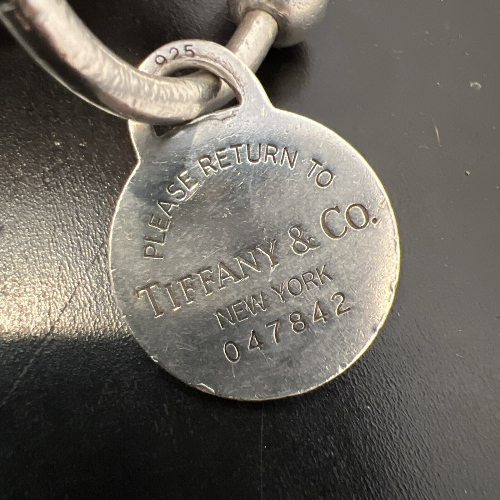 Tiffany & Co. Tiffany & Co Sterling Silver Keychain Round Pendant Vintage Size ONE SIZE - 2 Thumbnail