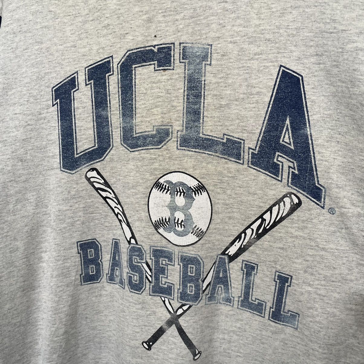 Vintage Vintage 1990s UCLA Baseball Distressed Raglan T Shirt Size US L / EU 52-54 / 3 - 2 Thumbnail