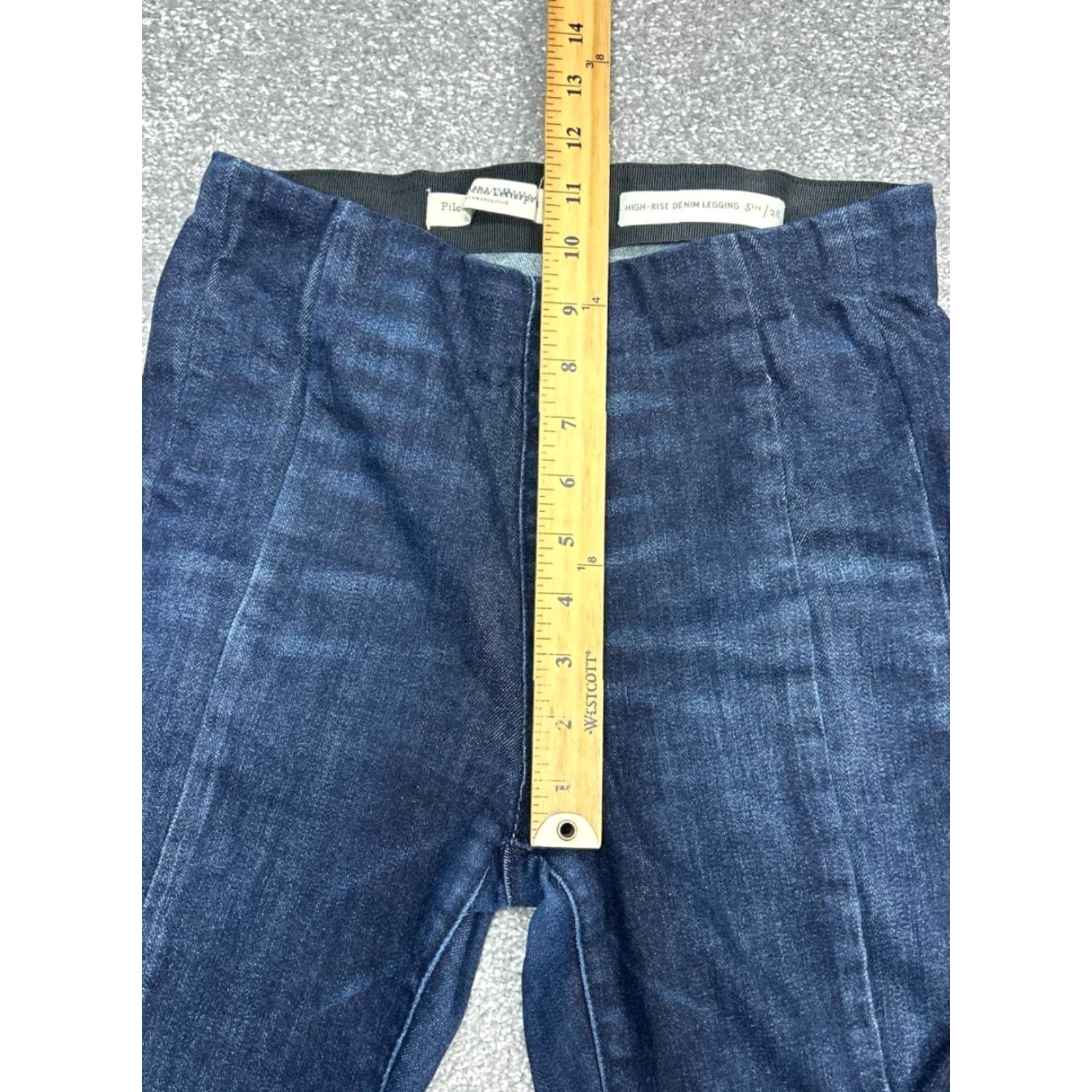 Vintage VINTAGE Pilcro And The Letterpress Leggings Womens 28 Blue Denim 25x27 Size 28" / US 6 / IT 42 - 6 Thumbnail