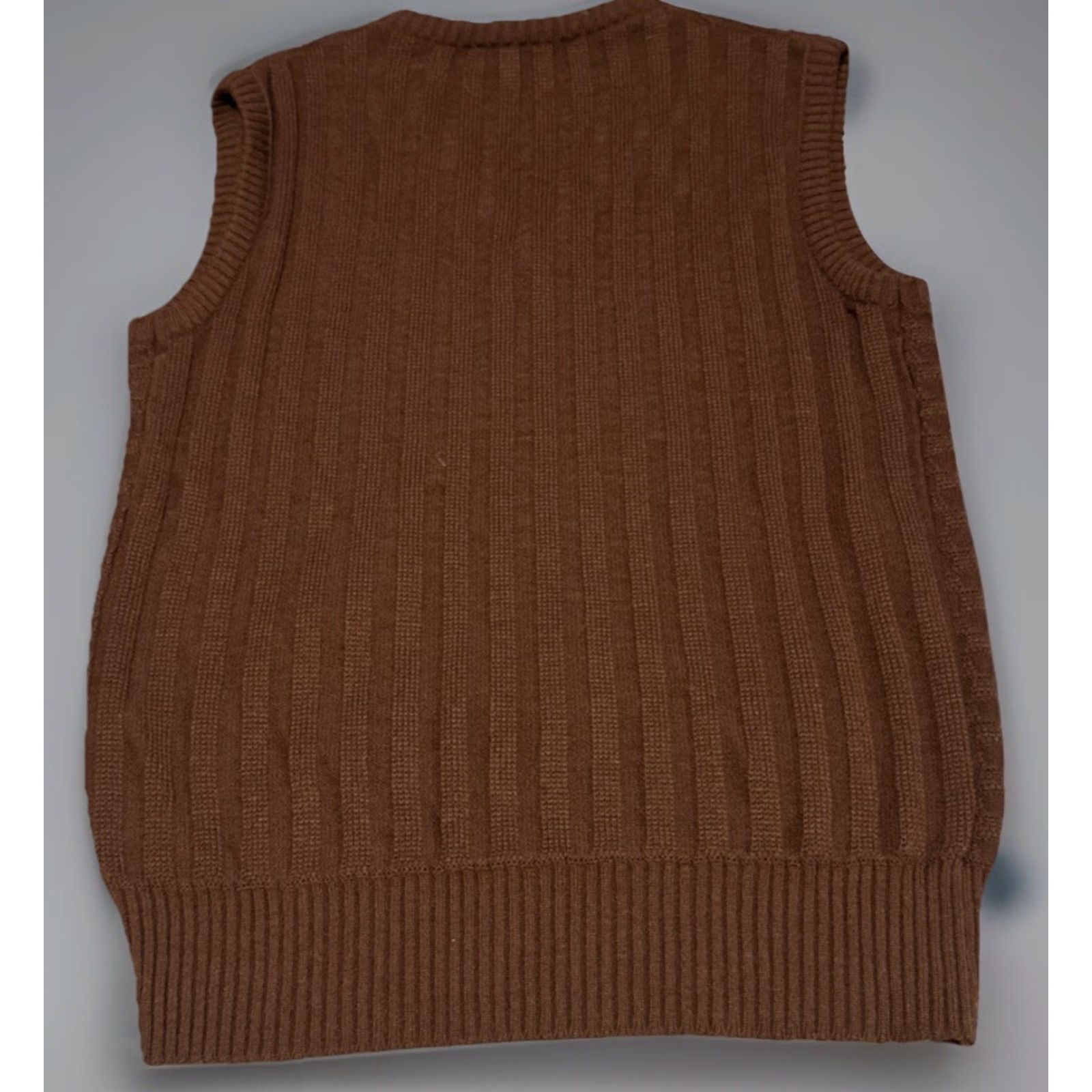 Vintage VINTAGE Kingsport Brown Acrylic Knit Sweater Vest Large Size US L / EU 52-54 / 3 - 2 Thumbnail