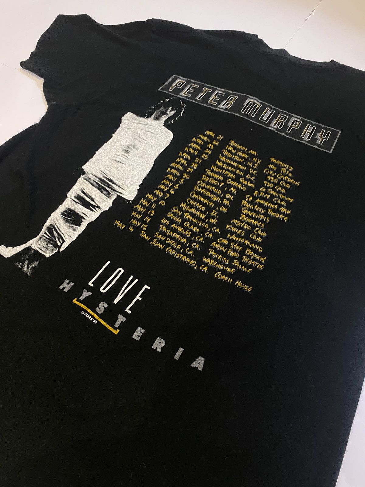 Vintage Peter Murphy love hysteria tee Size US L / EU 52-54 / 3 - 3 Thumbnail