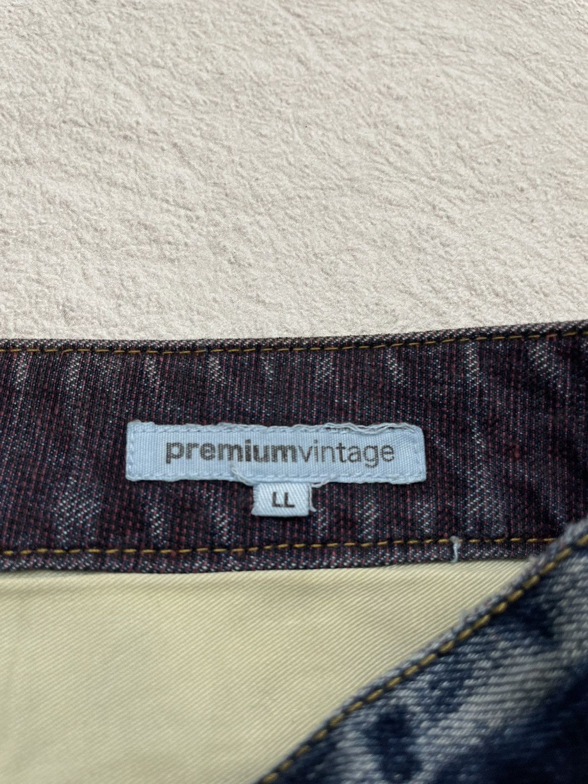 Japanese Brand 2000s Semantic Flare Raw Denim Ripped Baggy Jeans Y2K Size US 36 / EU 52 - 13 Thumbnail