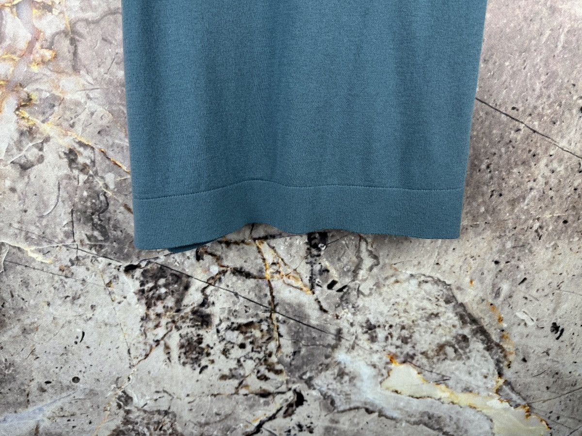 Ted Baker Ted Baker Textured Knit Polo Shirt Blue Short Sleeve Size US XL / EU 56 / 4 - 12 Thumbnail