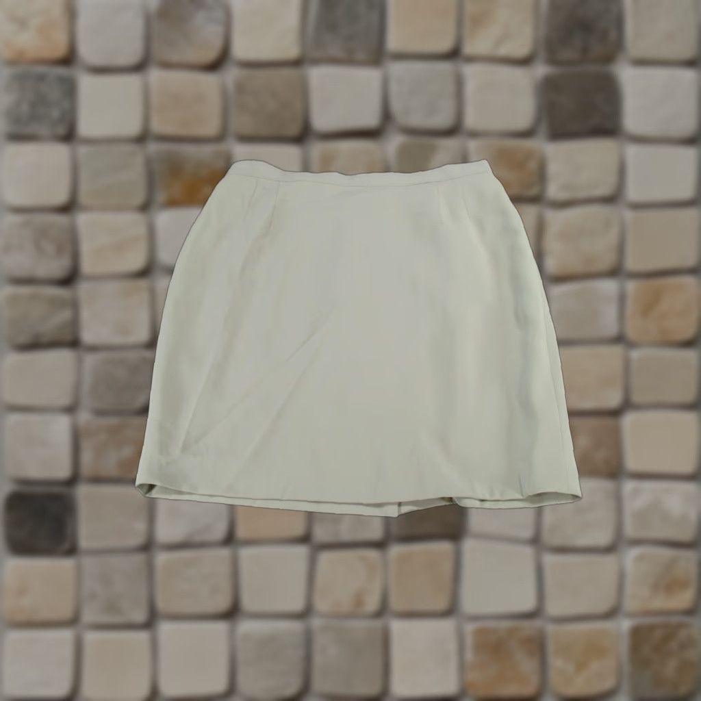 Giorgio Armani Giorgio Armani Skirt Womens 12 Beige Silk Blend Pencil Knee Length Zipper Formal Business Party/Cocktail Size 34" / US 12 / IT 48 - 1 Thumbnail