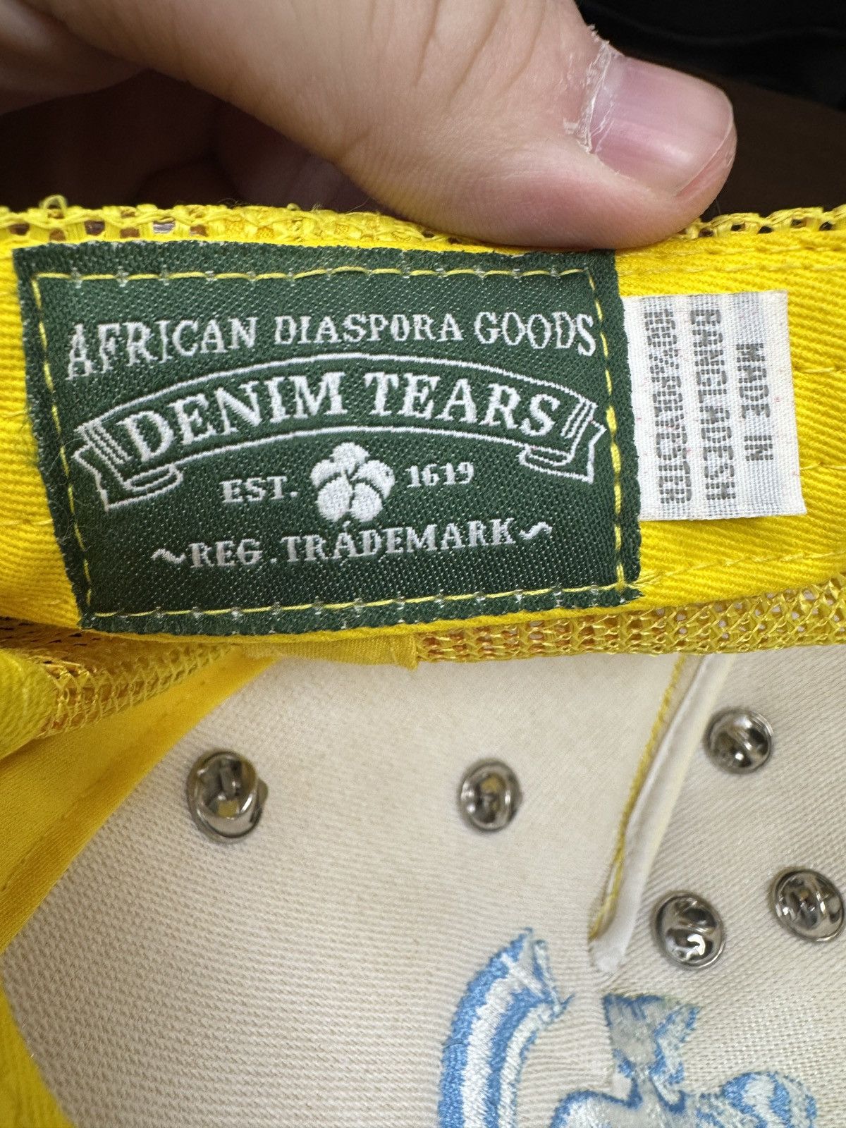 DENIM TEARS Denim Tears Astral Tears Pin Trucker Hat Size ONE SIZE - 8 Thumbnail