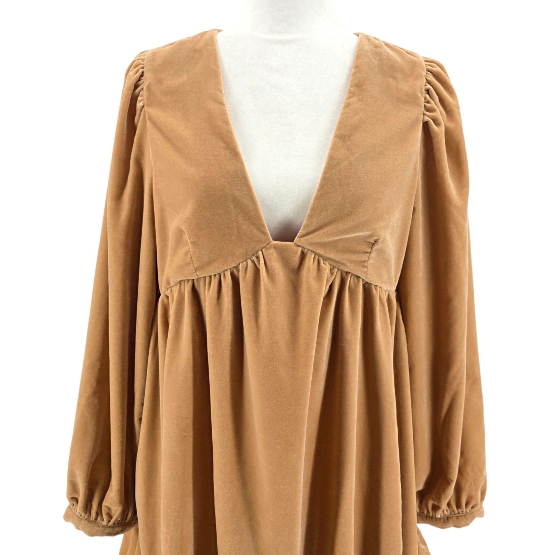 Free People Free People Womens Small Dress Estella Velvet Mini Relaxed R Size S / US 4 / IT 40 - 7 Thumbnail