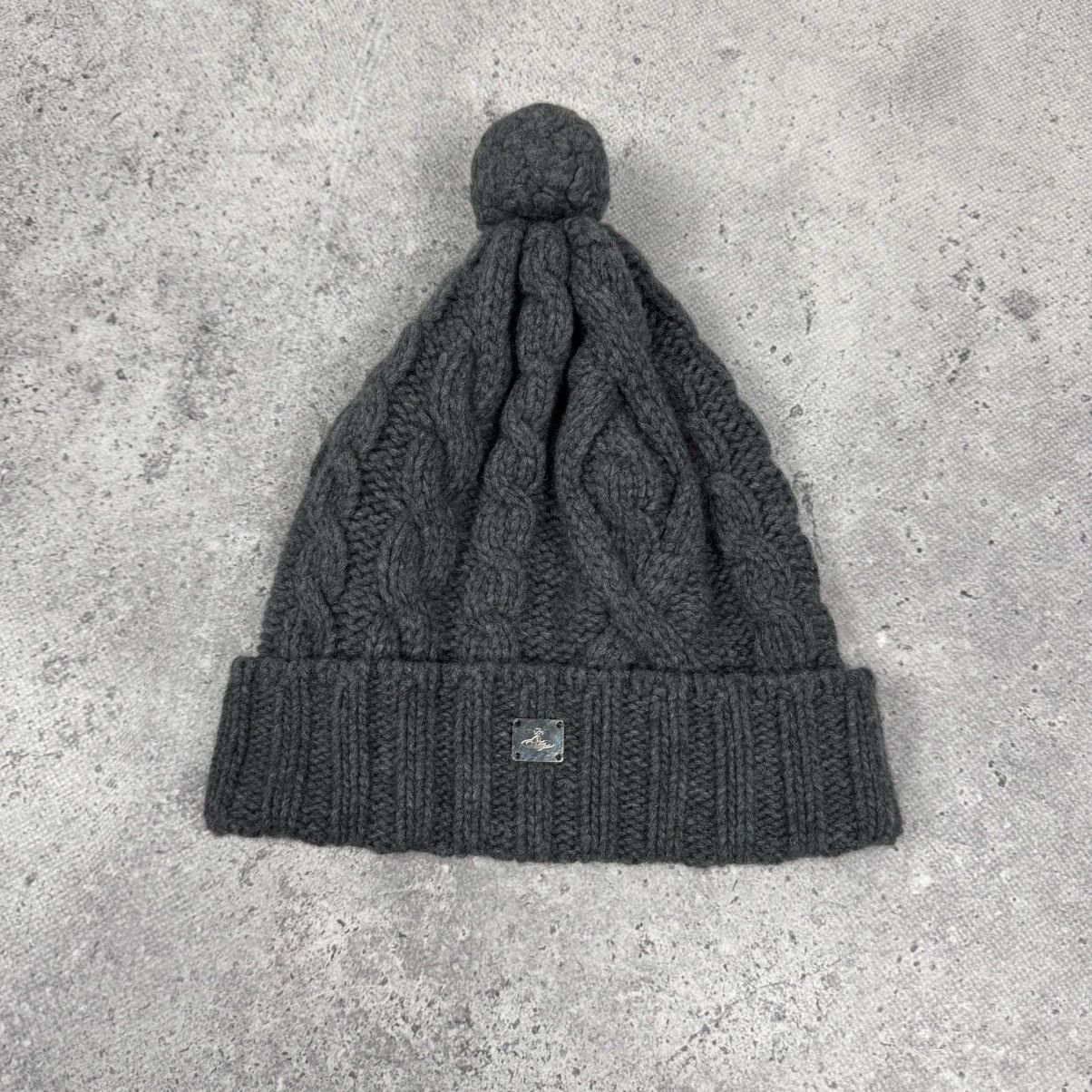 Vivienne Westwood Rare Vivienne Westwood Wool Knitted Metallic Logo Hat Size ONE SIZE - 1 Thumbnail