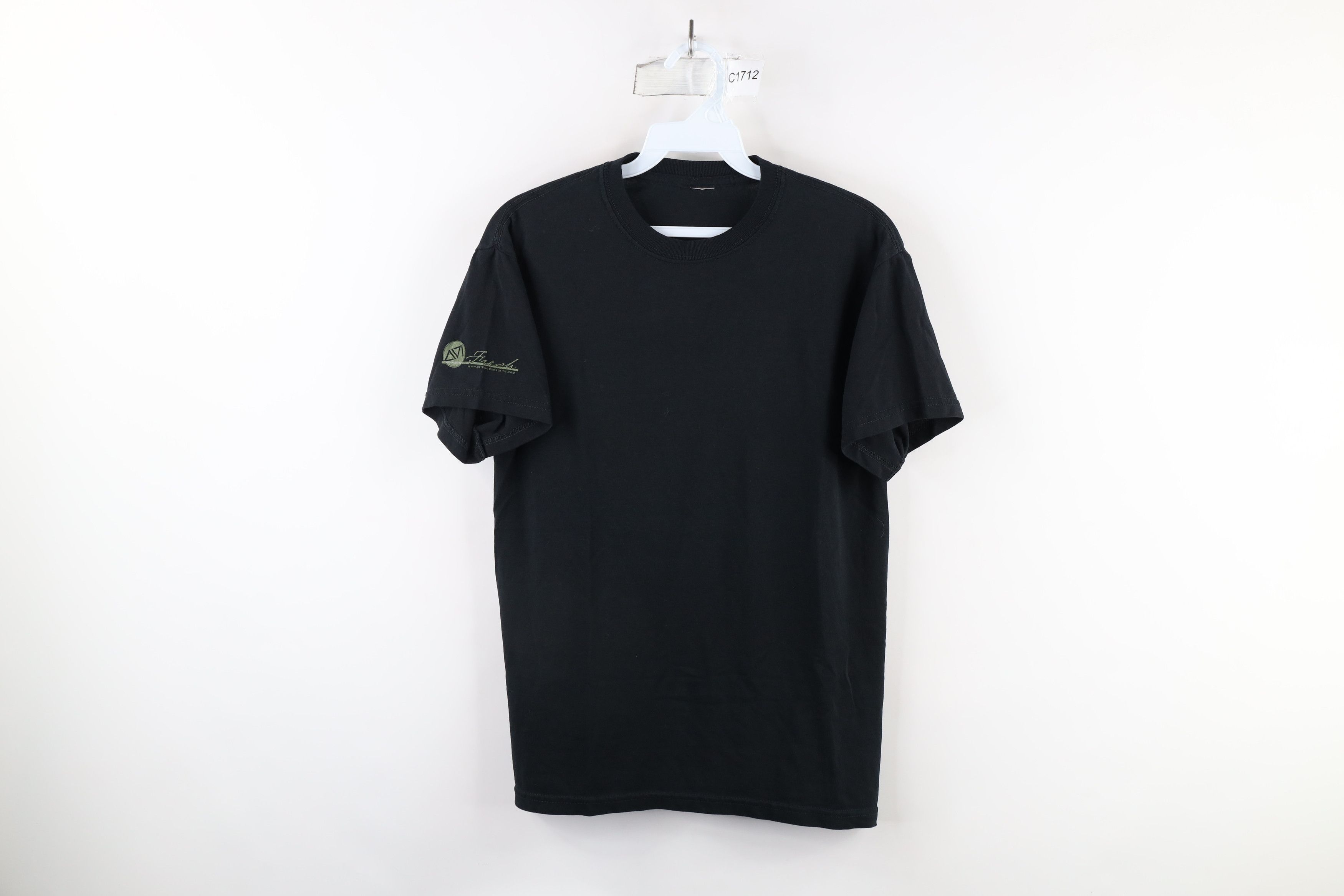 Vintage Vintage 90s Streetwear Distressed Short Sleeve T-Shirt Black Size US S / EU 44-46 / 1 - 1 Thumbnail