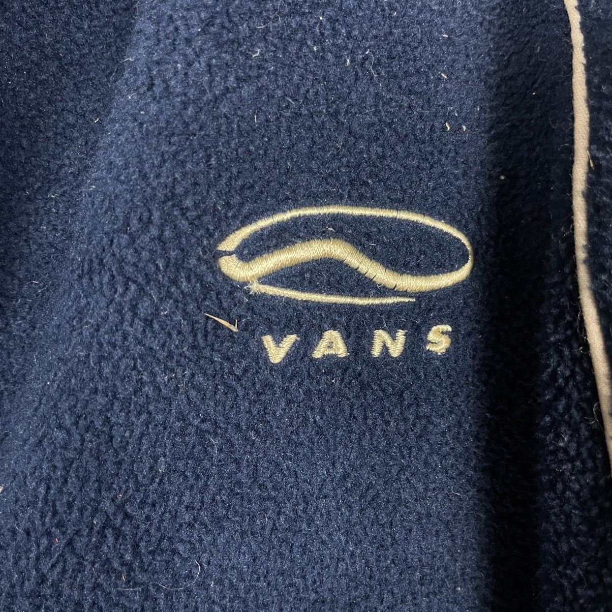 Japanese Brand 💥90s VANS SKATEBOARD FLEECE ZIPPER JACKET NAVY BLUE Size US M / EU 48-50 / 2 - 15 Thumbnail
