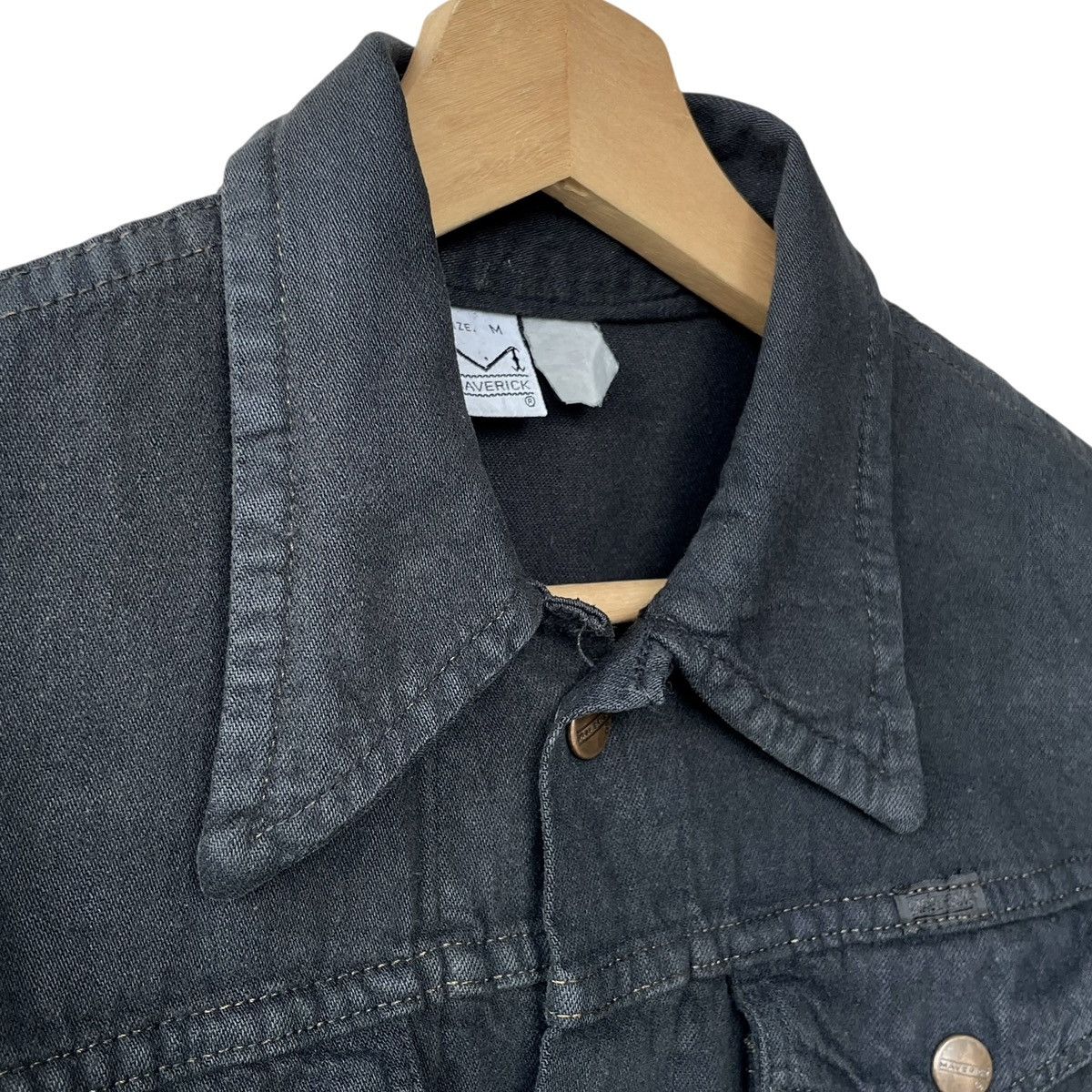 Vintage Maverick USA Vintage 1970s WMN Selvedge Denim Jacket Size M / US 6-8 / IT 42-44 - 4 Thumbnail