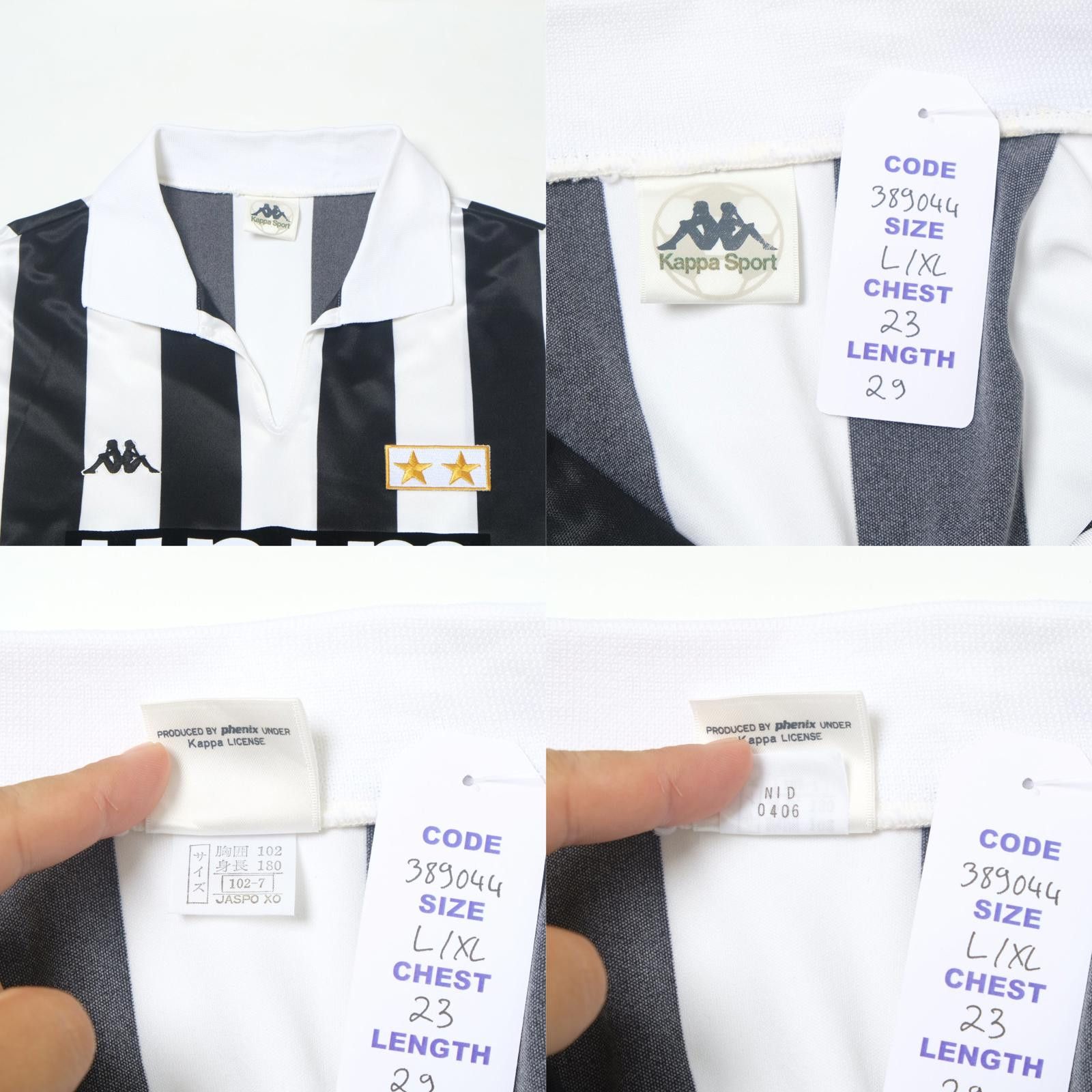Kappa 1989/90 Juventus Home Shirt (L/XL) Size US L / EU 52-54 / 3 - 4 Thumbnail