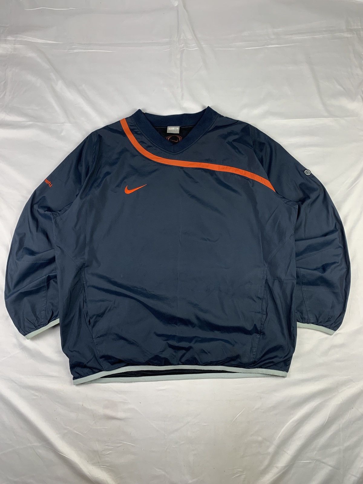 2000s Nike T90 Soccer Small Swoosh Pullover Training Jacket