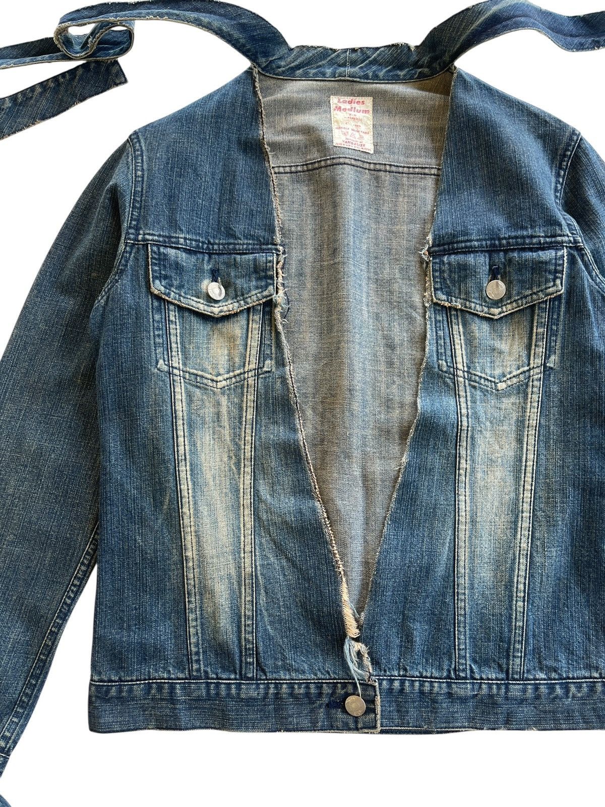 Vandalize Vandalize Distressed Bondage Denim Jacket Size M / US 6-8 / IT 42-44 - 7 Thumbnail