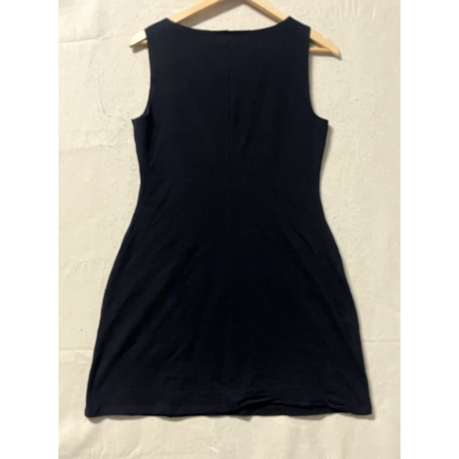 Reformation Reformation Dress Knit Mini Black Women's L Made In USA Size L / US 10 / IT 46 - 2 Thumbnail