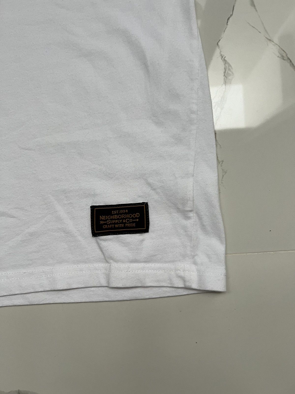 Neighborhood × Vintage 90’s NEIGHBORHOOD RARE RETRO Y2K BIG DOUBLE SIDE LOGO TEE Size US S / EU 44-46 / 1 - 4 Thumbnail