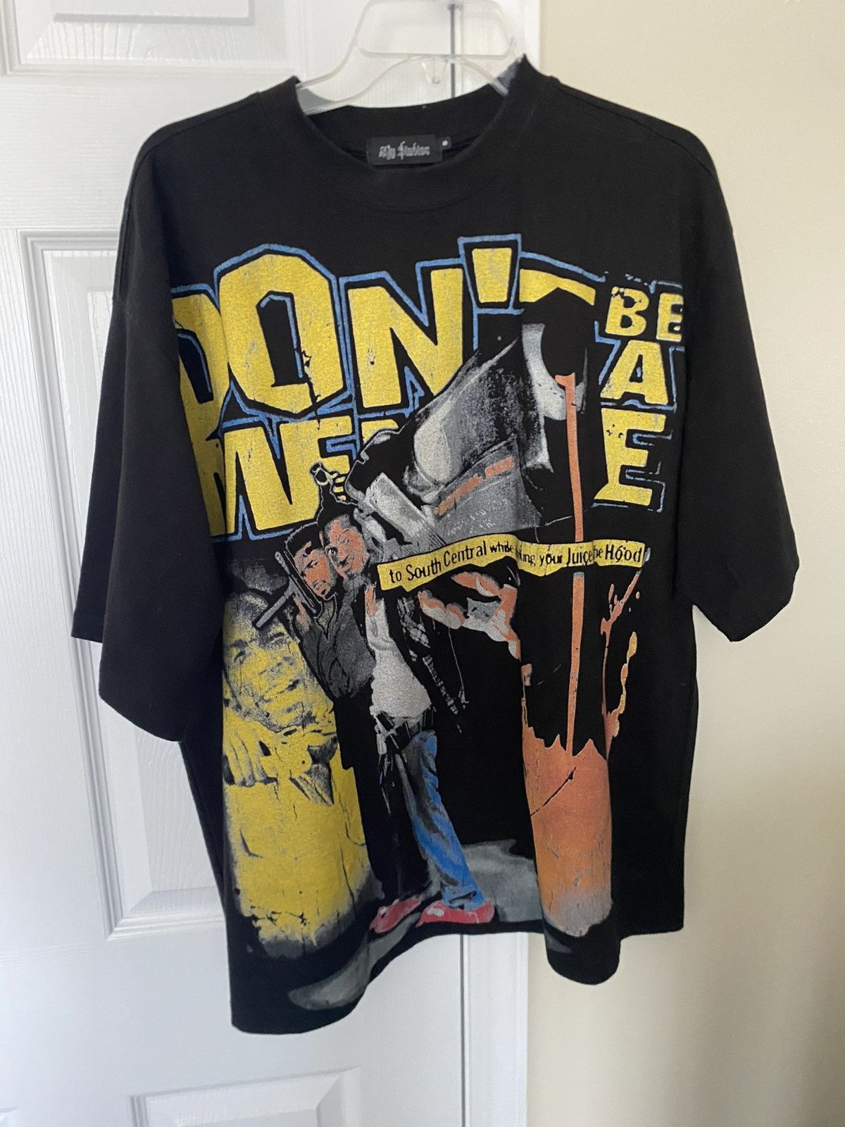Other KIY STUDIOS "DON'T BE A MENACE" BLACK TEE Size US S / EU 44-46 / 1 - 1 Thumbnail
