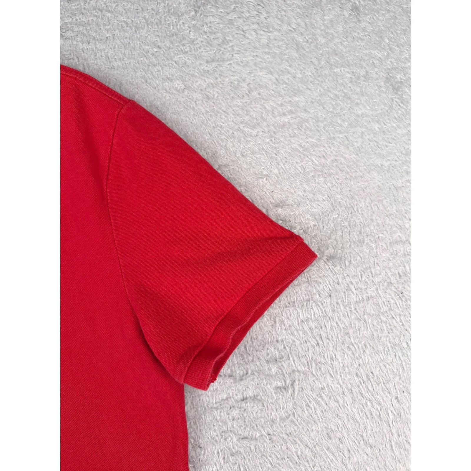 Tommy Hilfiger Tommy Hilfiger Shirt Men Medium Red 100% Cotton Custom Fit Short Sleeve Polo Slim Size US M / EU 48-50 / 2 - 2 Thumbnail
