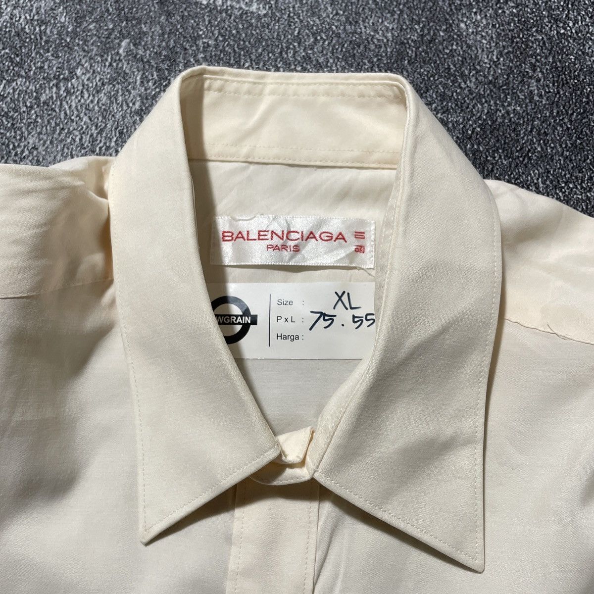Balenciaga × Gucci Vintage Rare Shirts Balenciaga BB Logo Embrodiered Size US XL / EU 56 / 4 - 5 Thumbnail