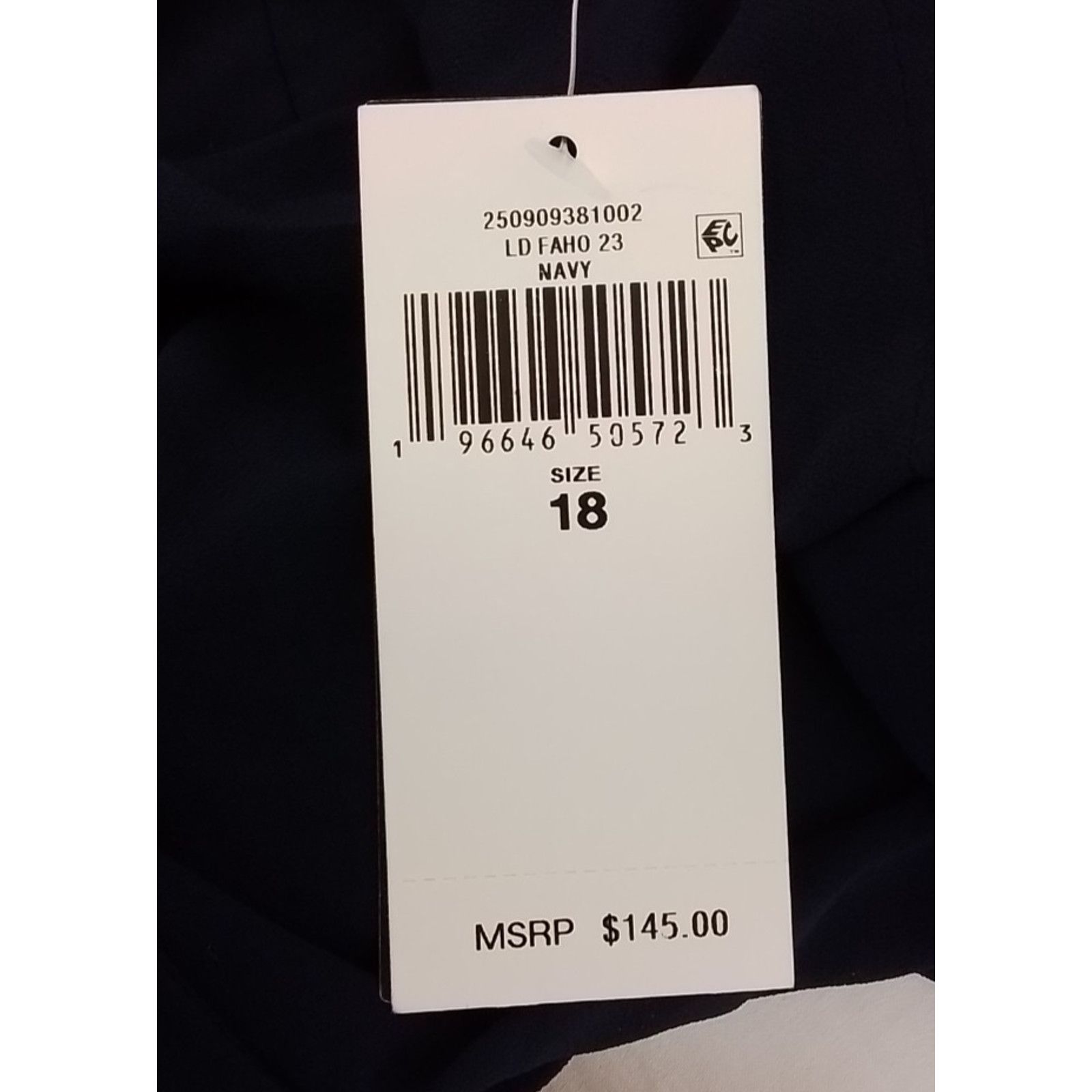 Lauren Ralph Lauren Lauren Ralph Lauren Dress Women's 18 Blue Chiffon W/ Tags Size XXL / US 16-18 / IT 52-54 - 9 Thumbnail