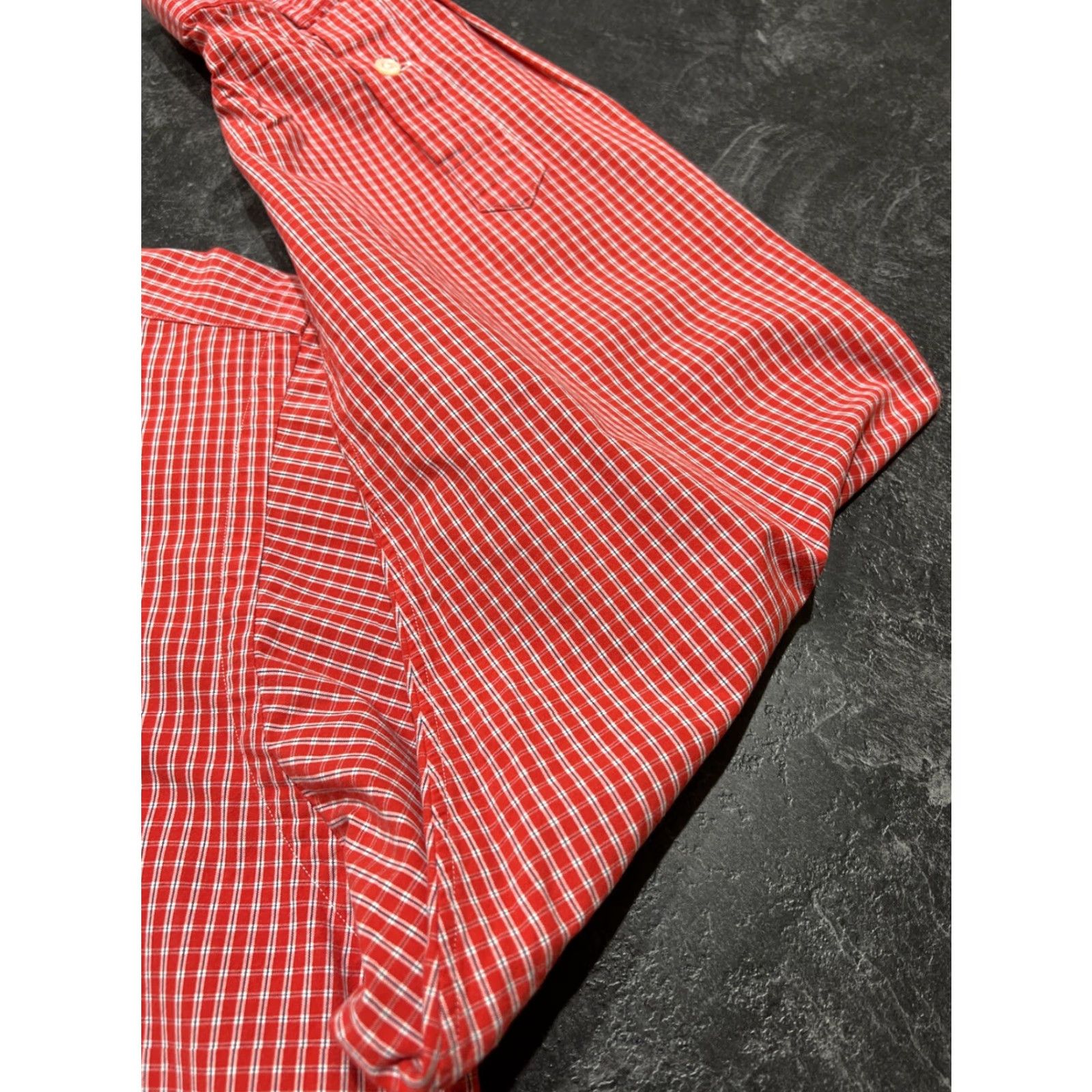 Ralph Lauren Ralph Lauren Blake Men’s Button-Down Shirt Long Sleeve Plaid Cotton Red Check Size US L / EU 52-54 / 3 - 3 Thumbnail