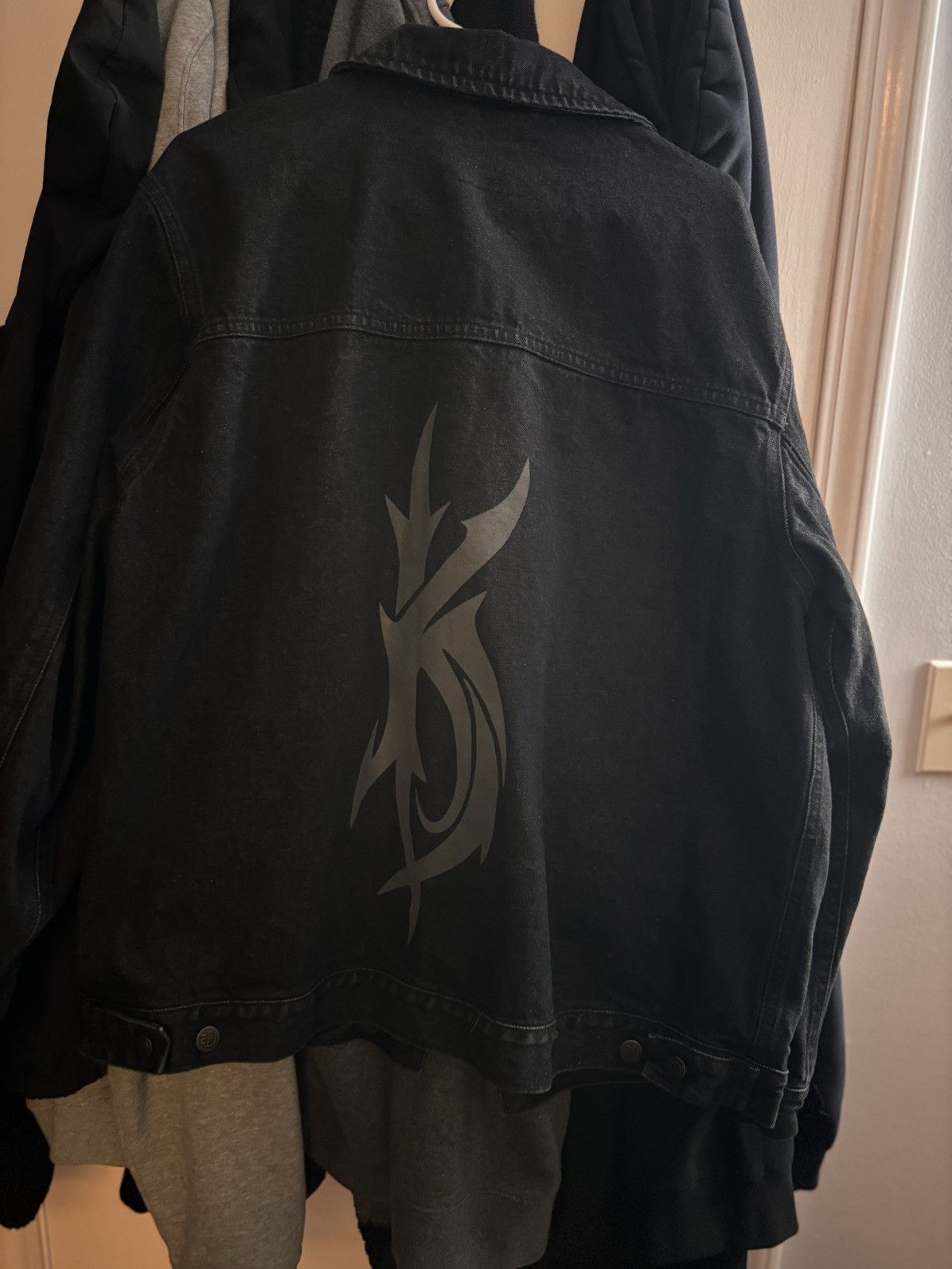 Kim Krueger Kim Krueger Black Denim Jacket (VERY RARE & LIMITED) Size US L / EU 52-54 / 3 - 8 Thumbnail